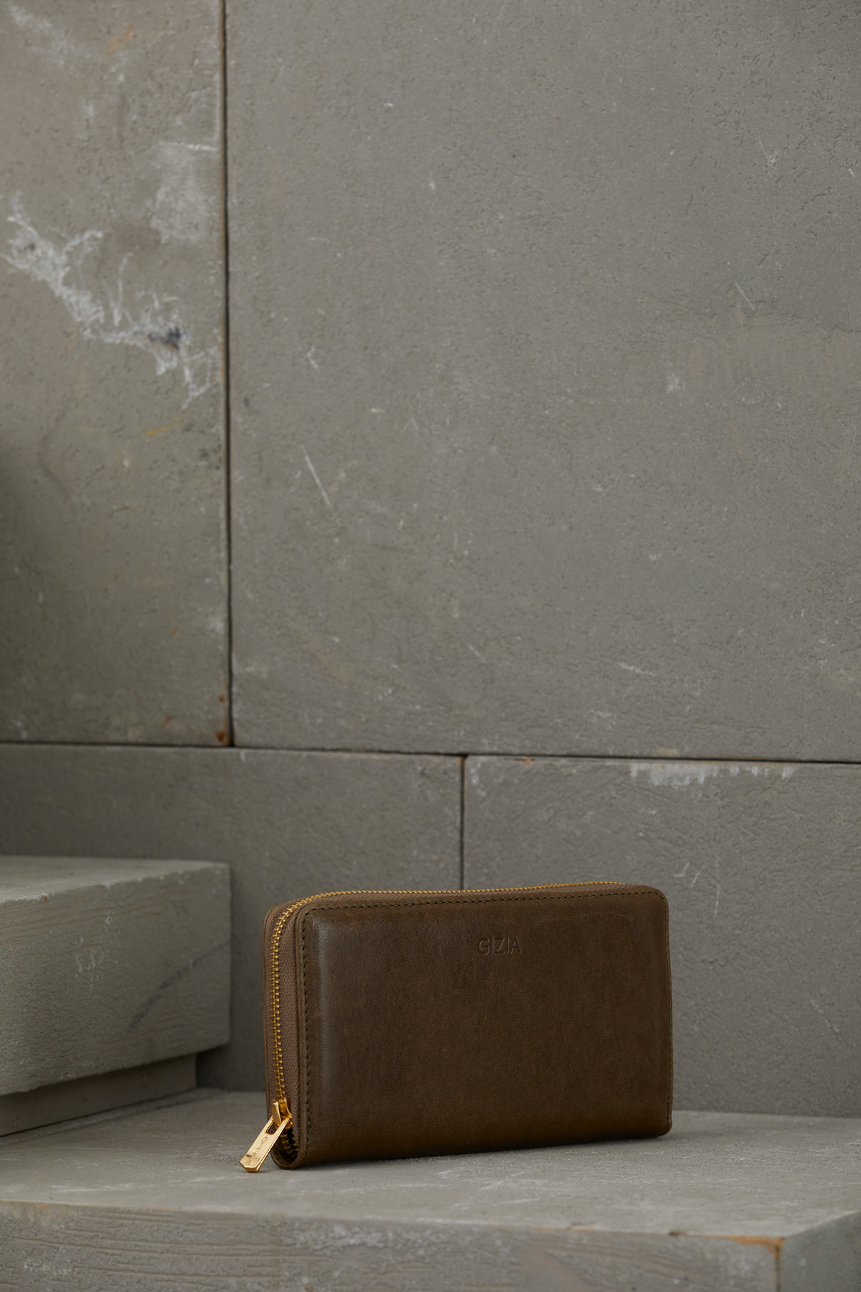 Fermuarlı Deri Cüzdan