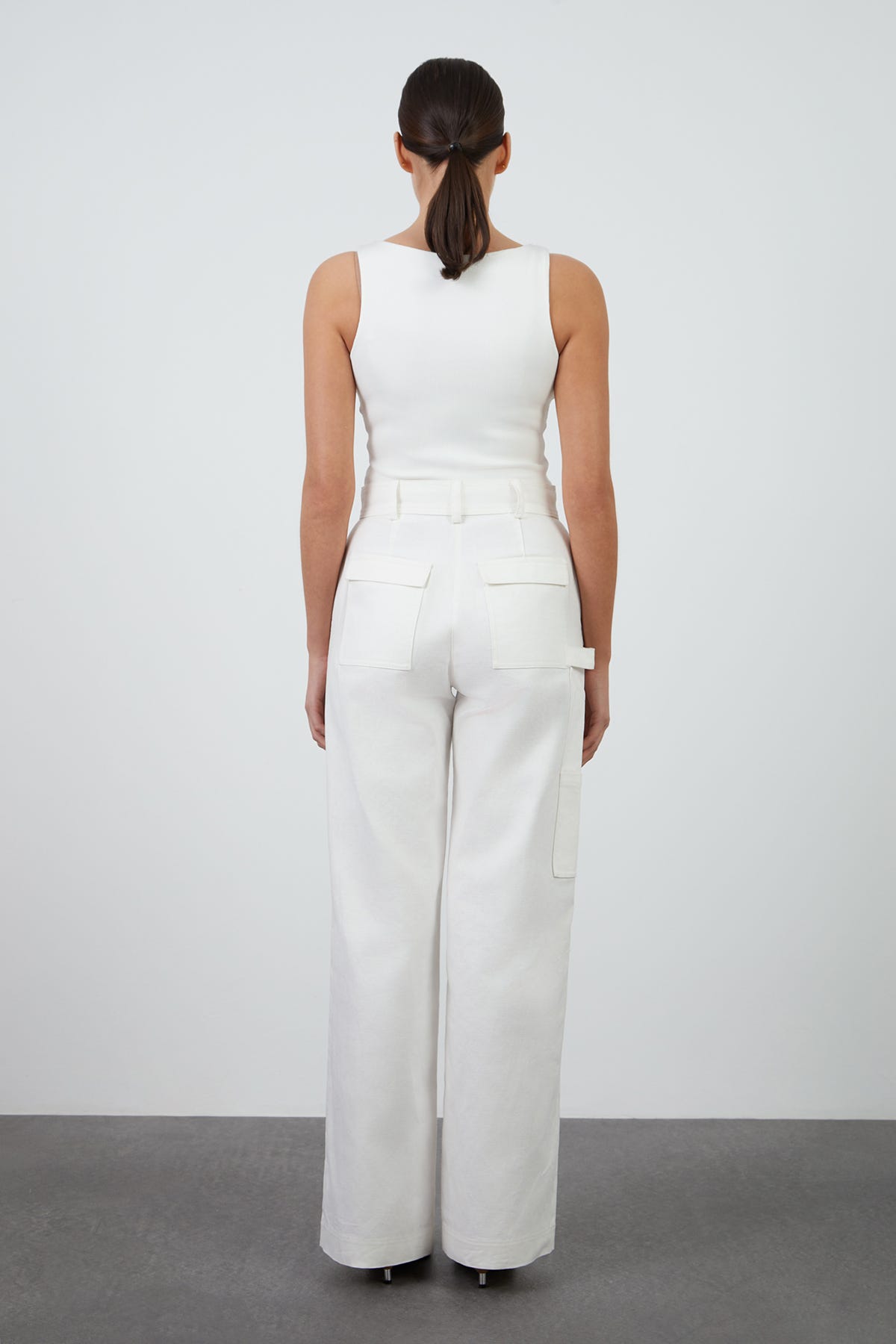 Yüksel Bel Bol Paça Pantolon