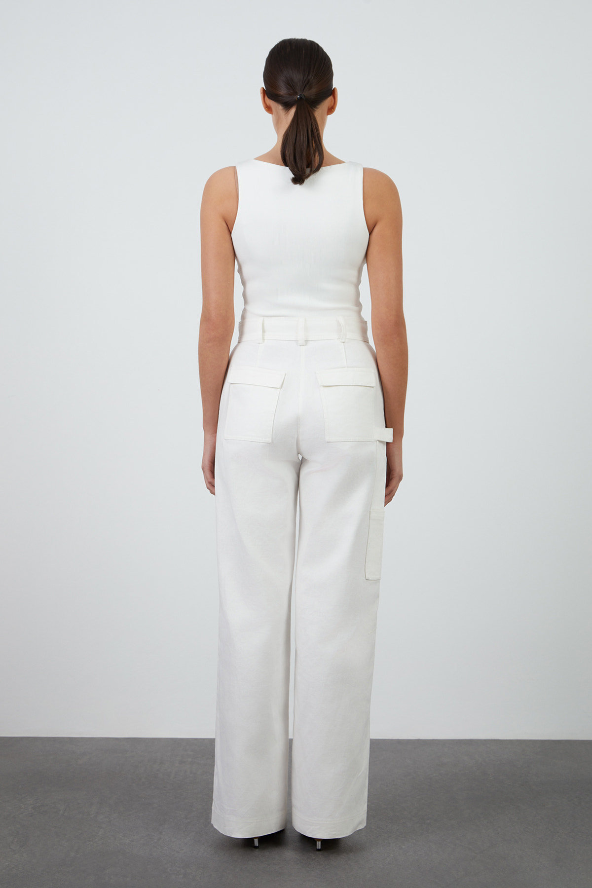 Yüksel Bel Bol Paça Pantolon