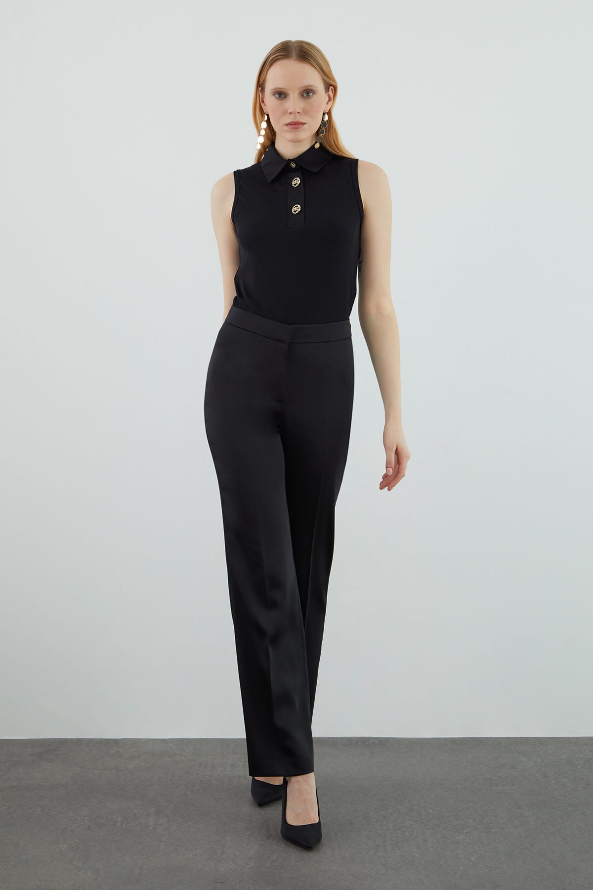 İspanyol Paça Yüksek Bel Fit Pantolon