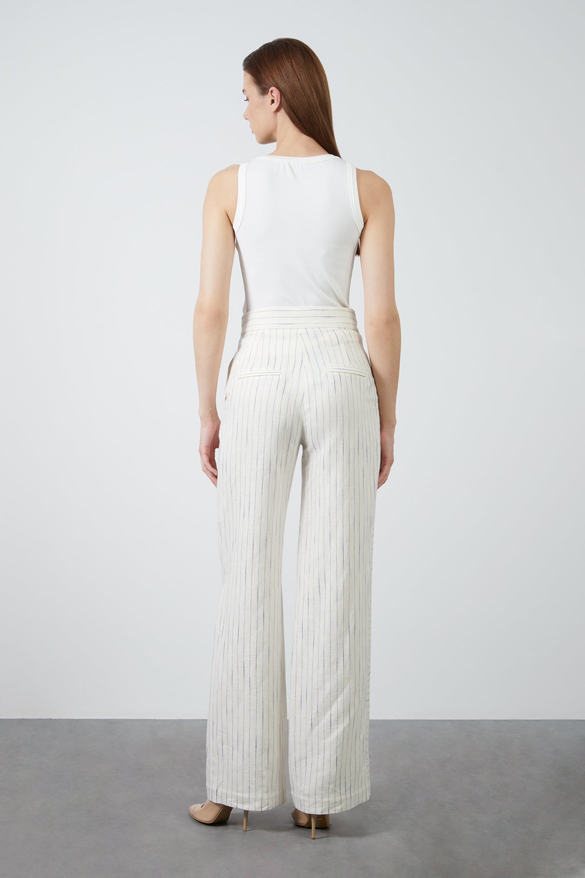 Çizgili Palazzo Pantolon