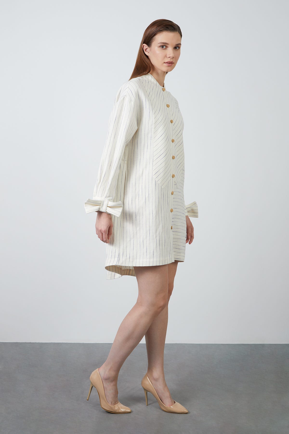 Fiyonk Detaylı Mini Elbise