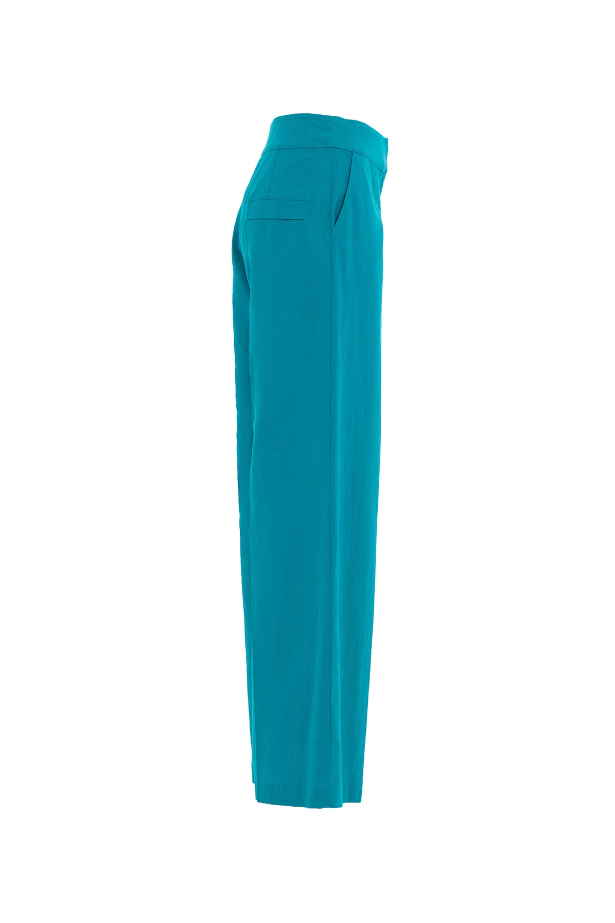 Yandan Bağcıklı Bol Paça Pantolon