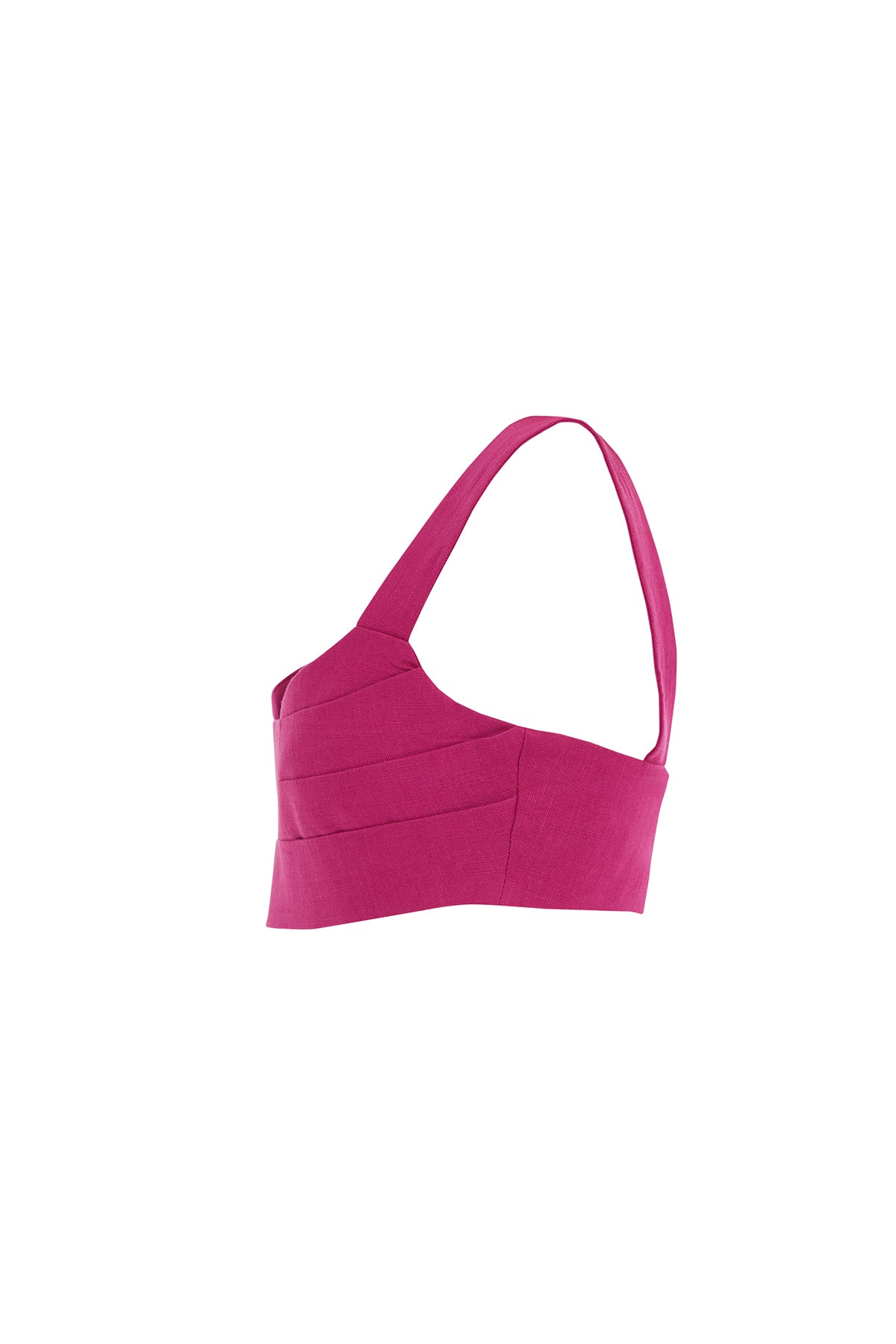 Askılı V Yaka Saks Mavisi Crop