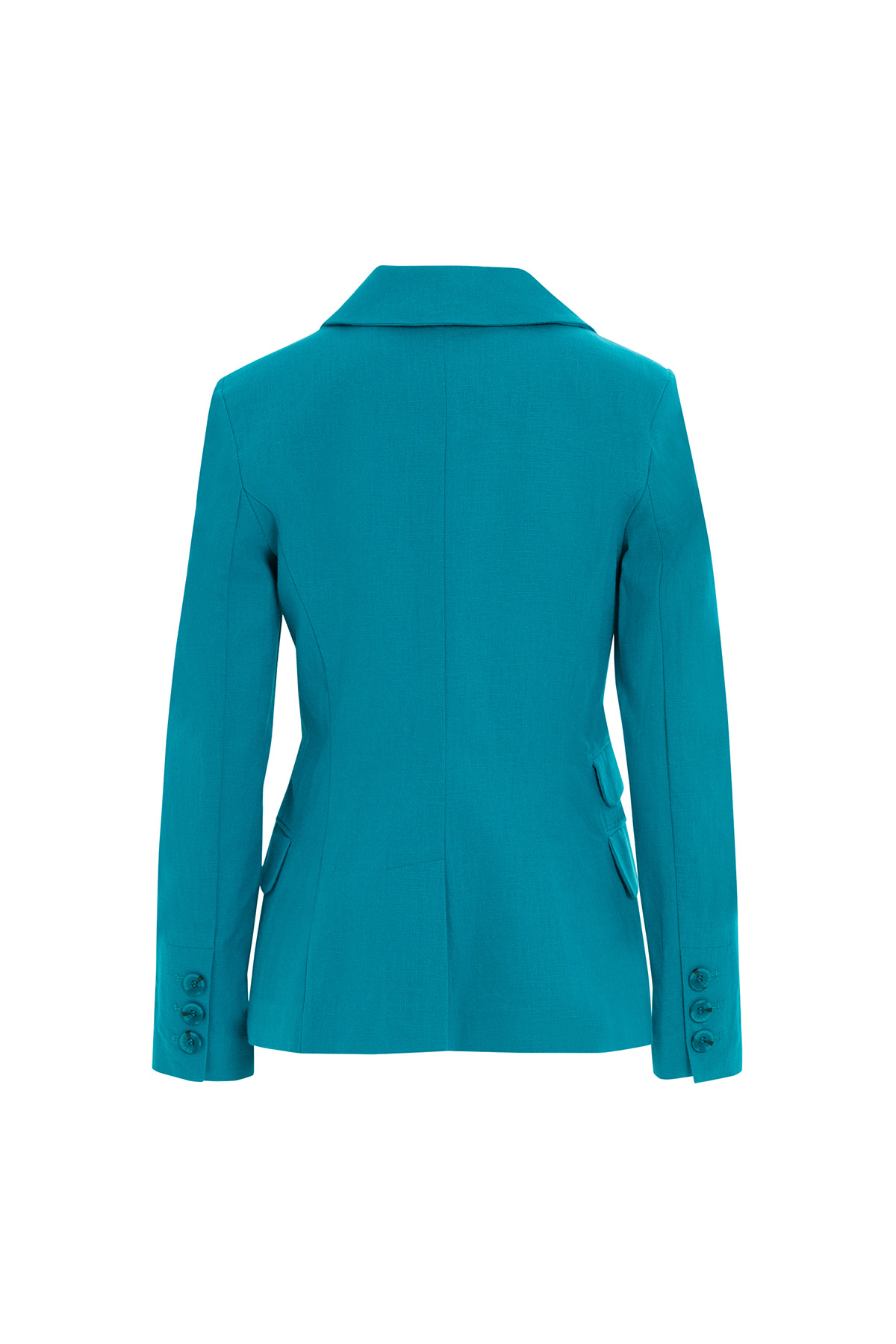 Cep Kapağı Detaylı Keten Ceket