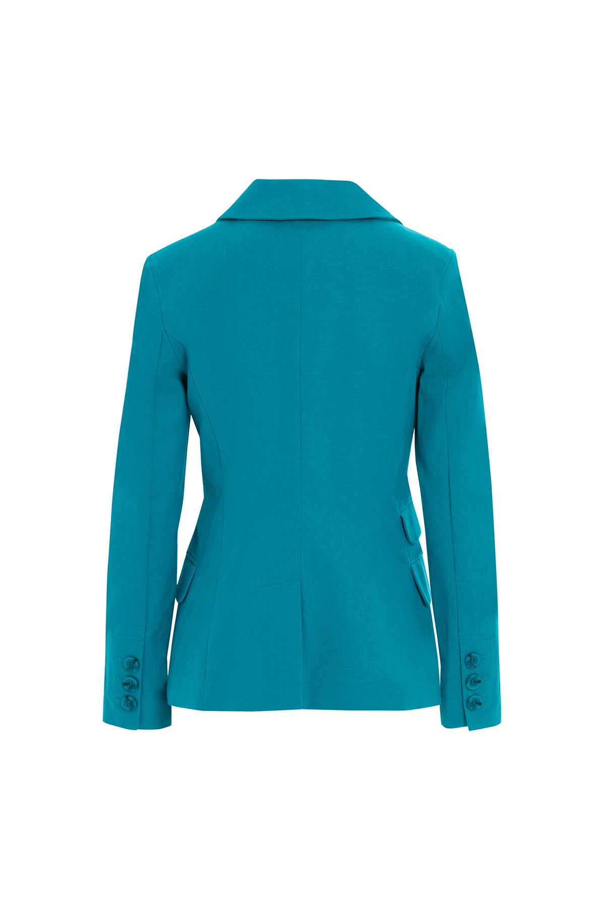 Cep Kapağı Detaylı Keten Ceket