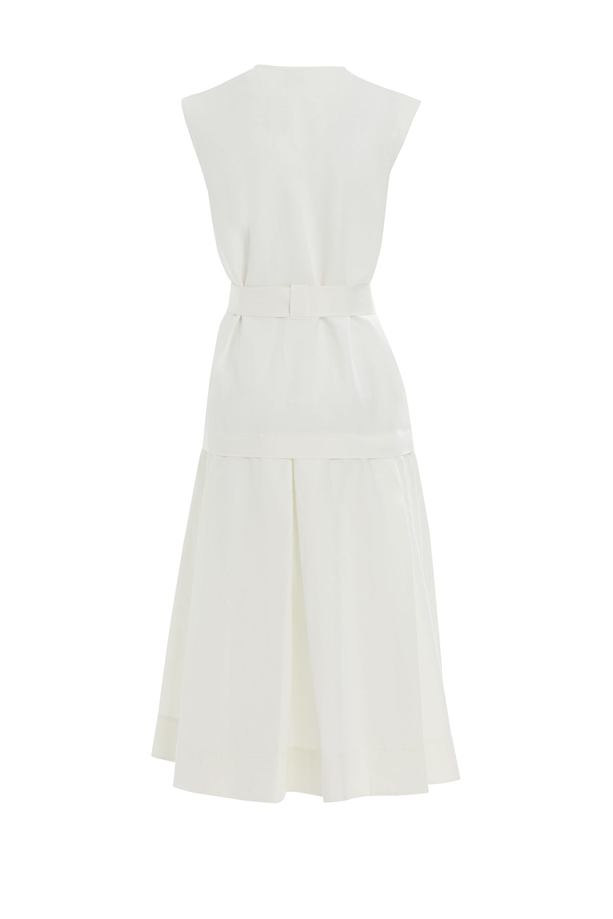 Dikiş Detaylı Cep Kenarı İşlemeli Midi Elbise