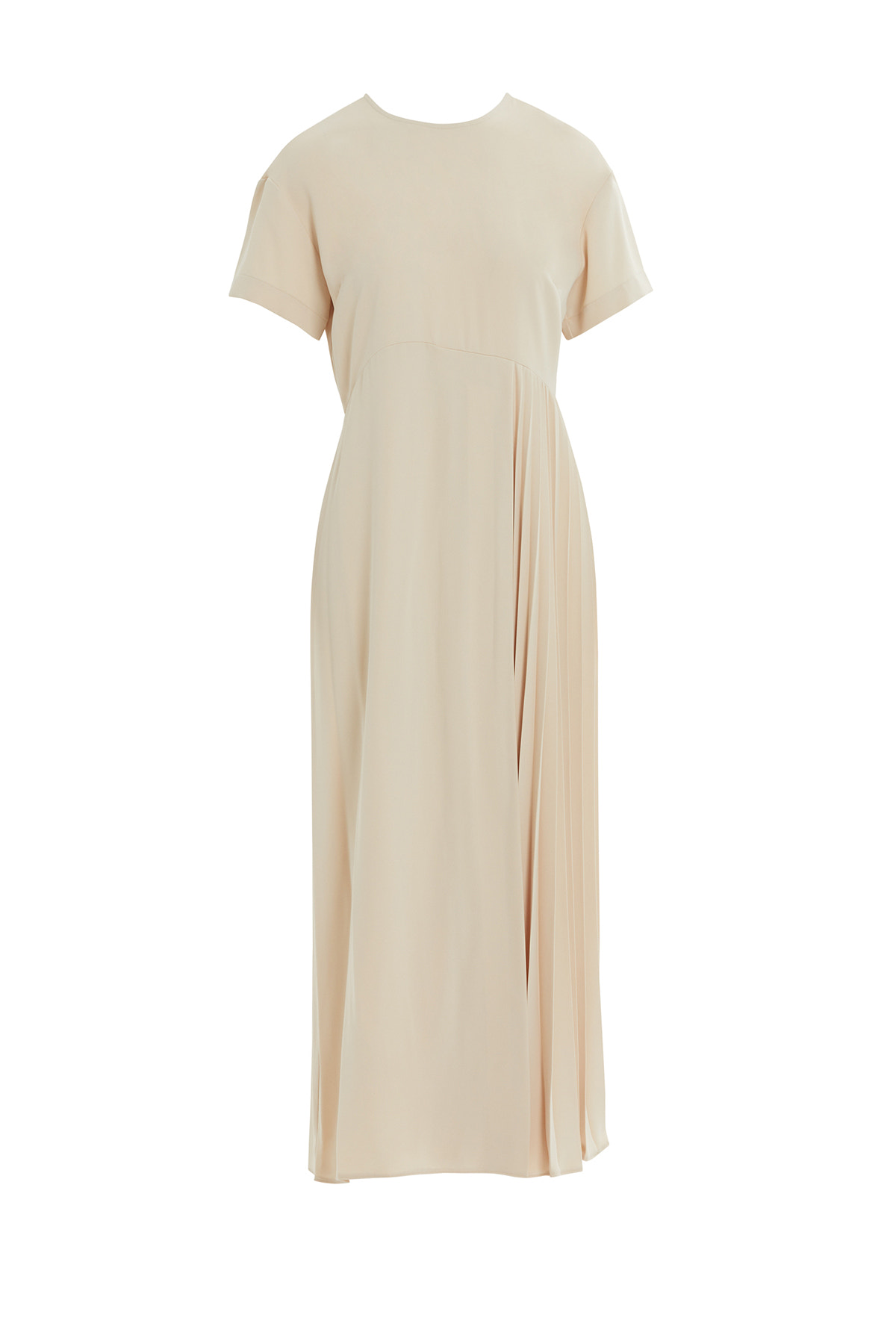 Yandan Piliseli, Arkadan Bağlama Detaylı  Yırtmaçlı Maxi Elbise