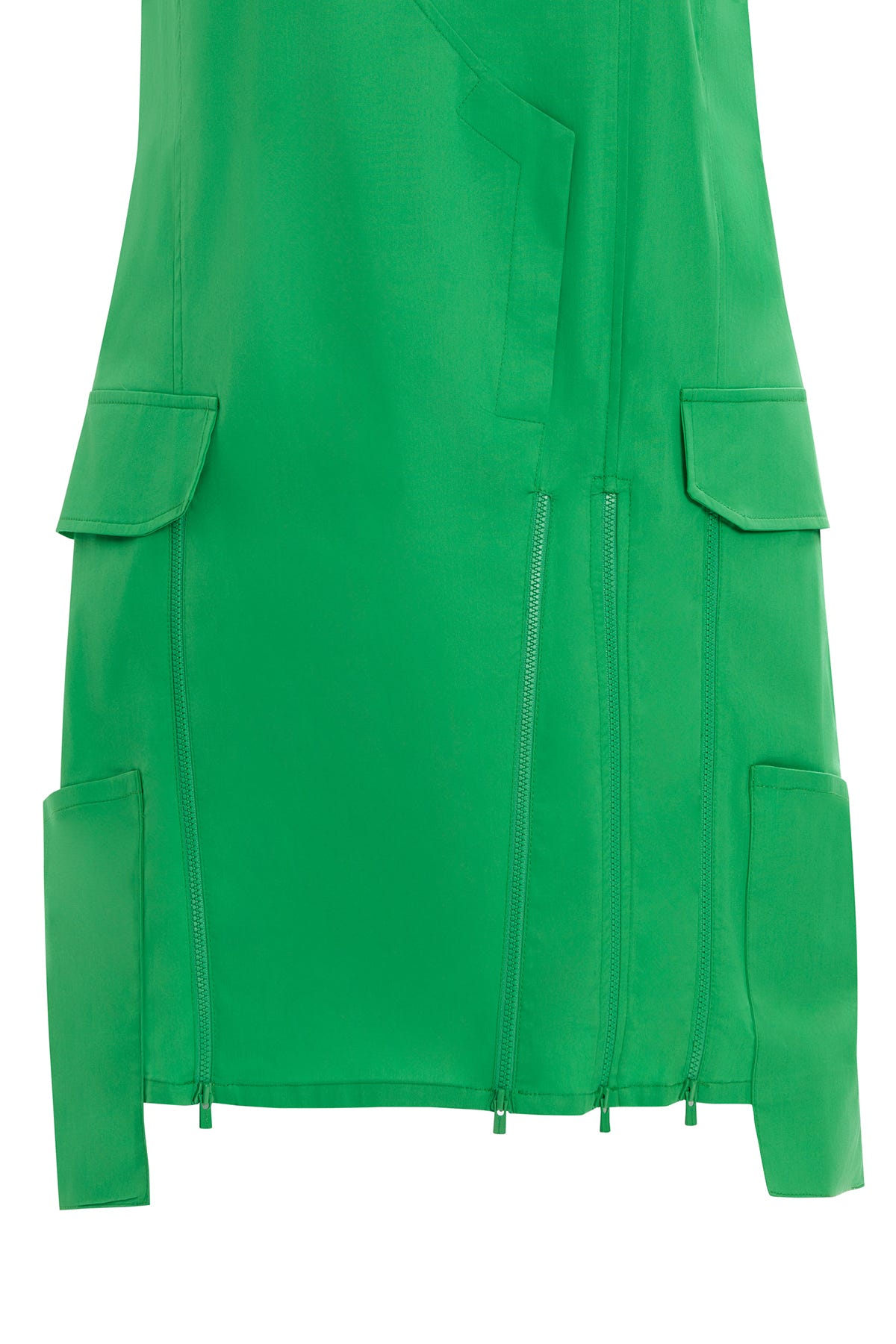 Ön Beden Fermuar Detaylı Kolsuz Mini Elbise