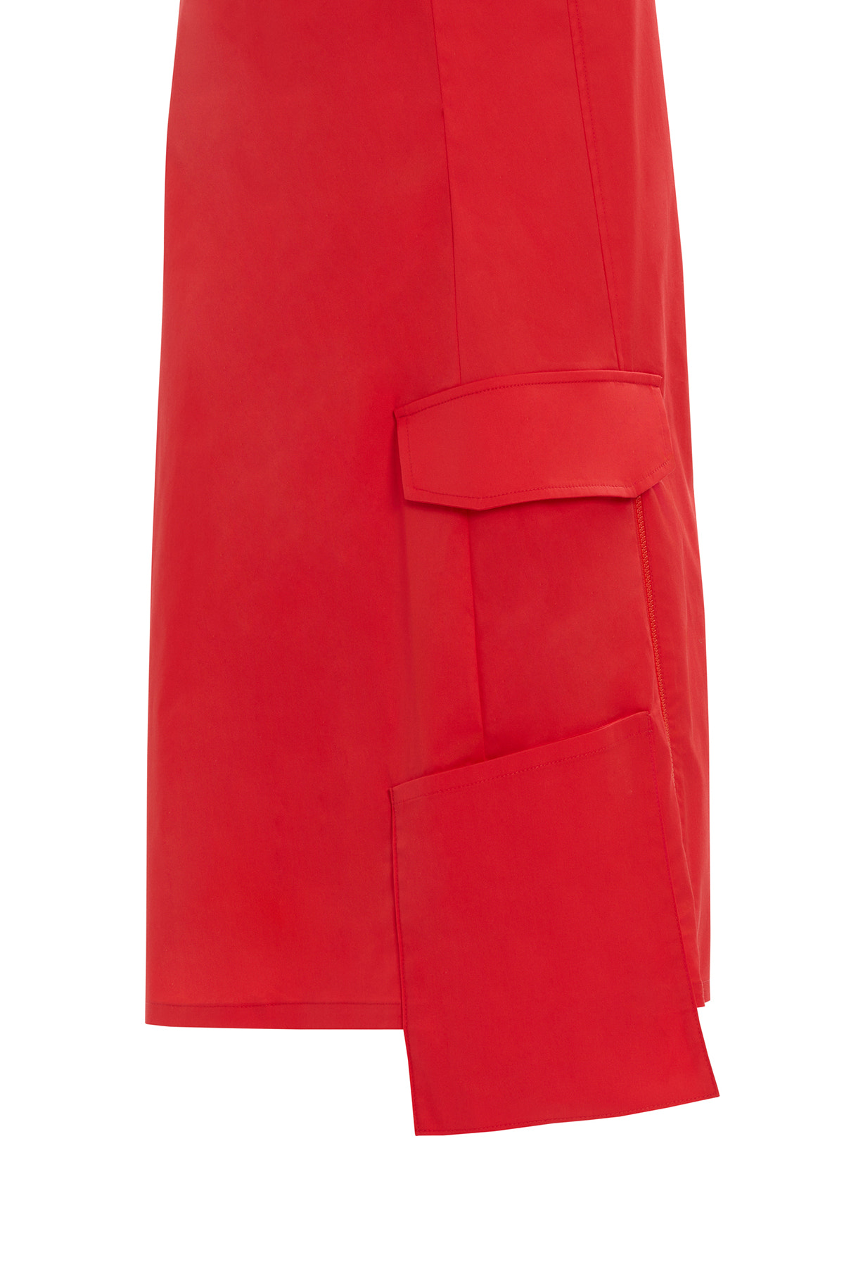 Ön Beden Fermuar Detaylı Kolsuz Mini Elbise