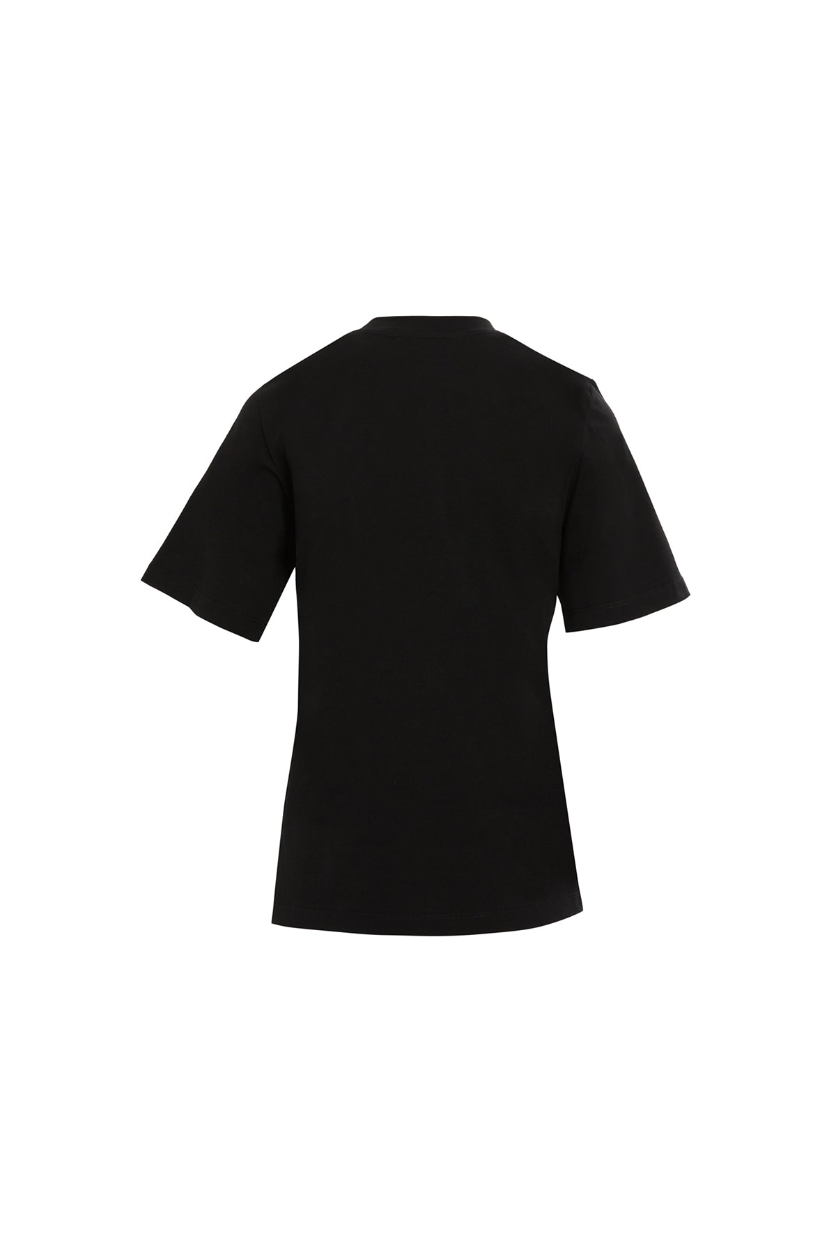 Önü Yarım Fermuarlı Büzgülü Kısa Kollu T-Shirt