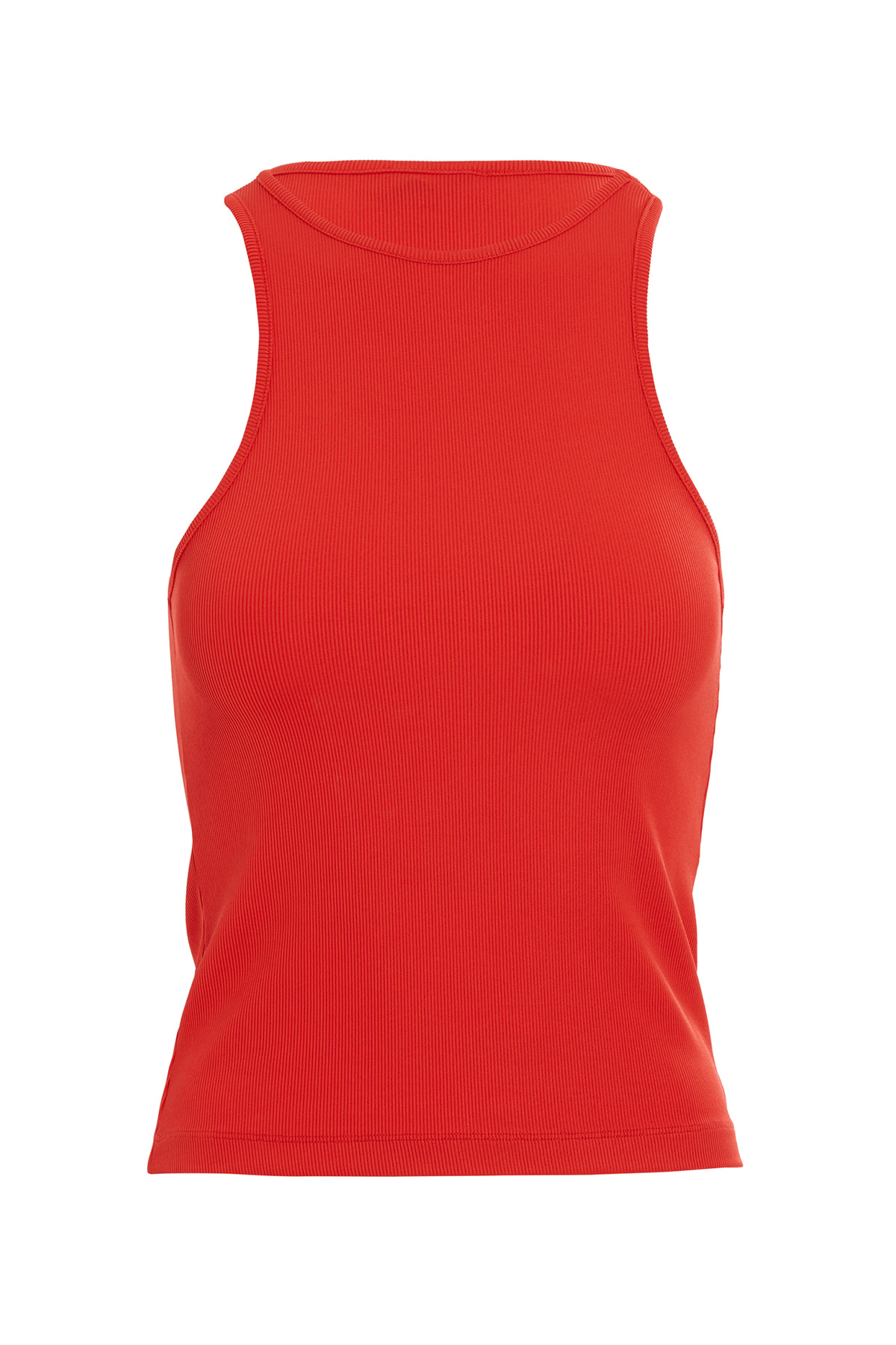 Halter Yakalı Basıc Kolsuz Bluz