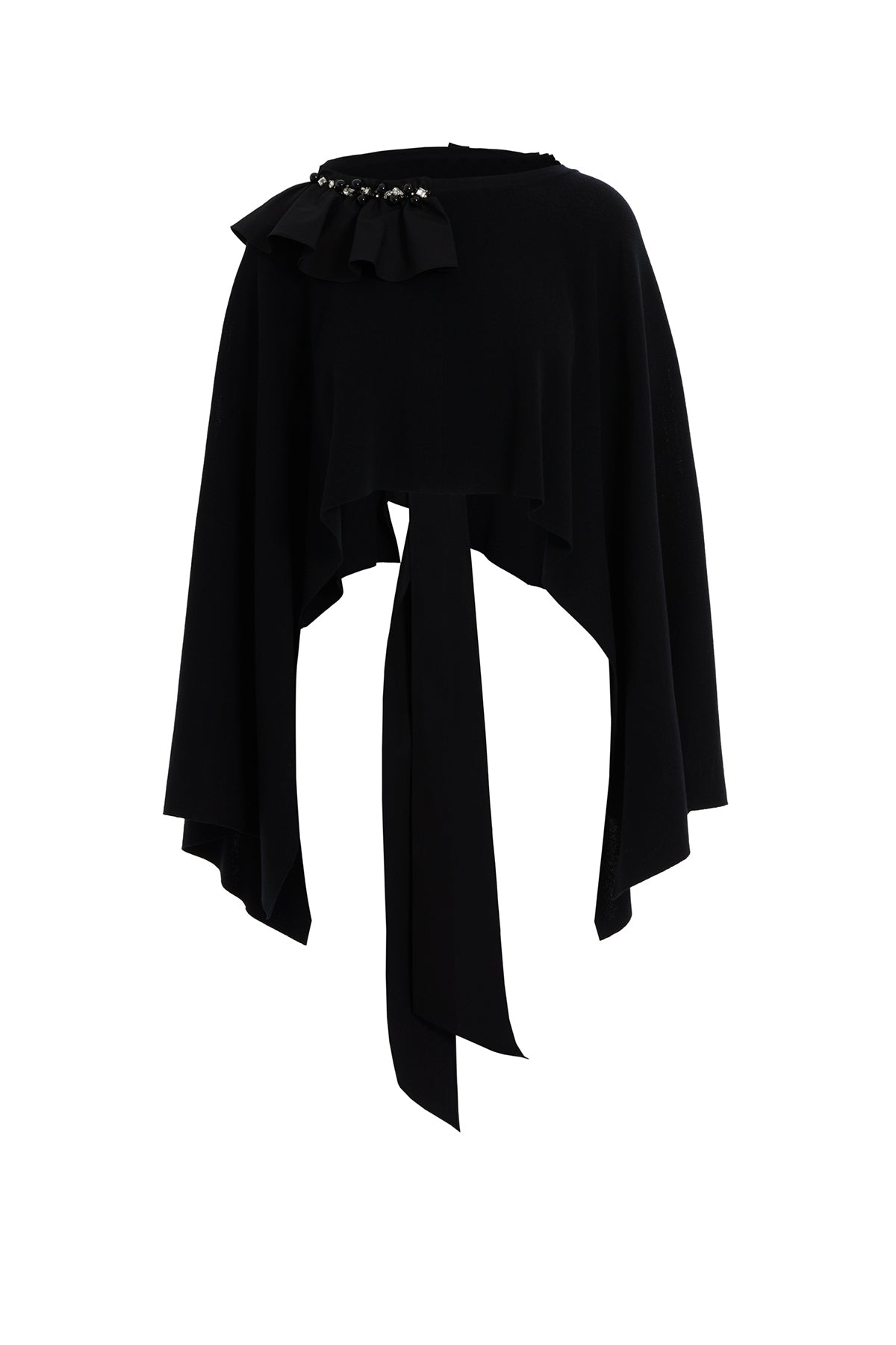 İşleme Detaylı Arkadan Kuşak Bağlamalı Bluz