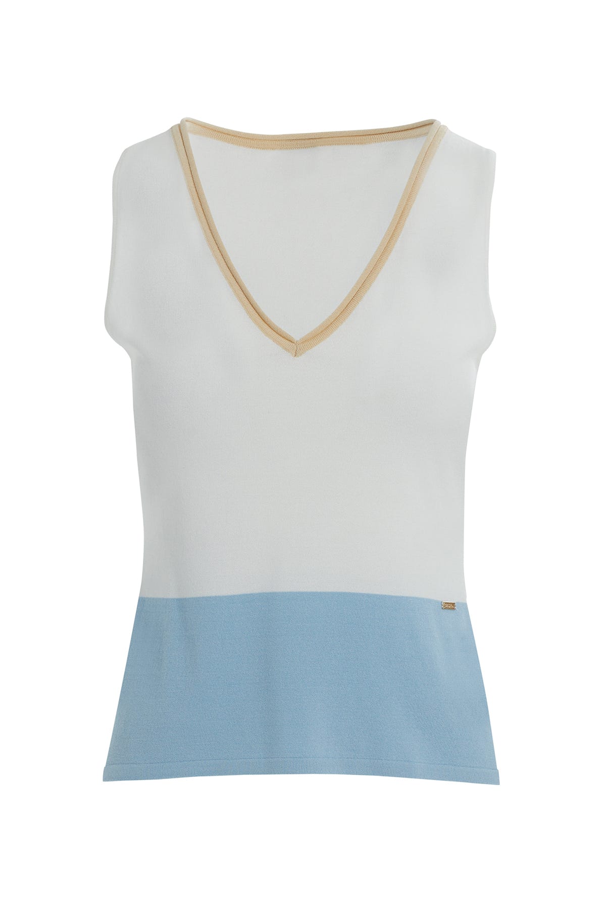 Garni Detaylı Kalın Askı Bluz