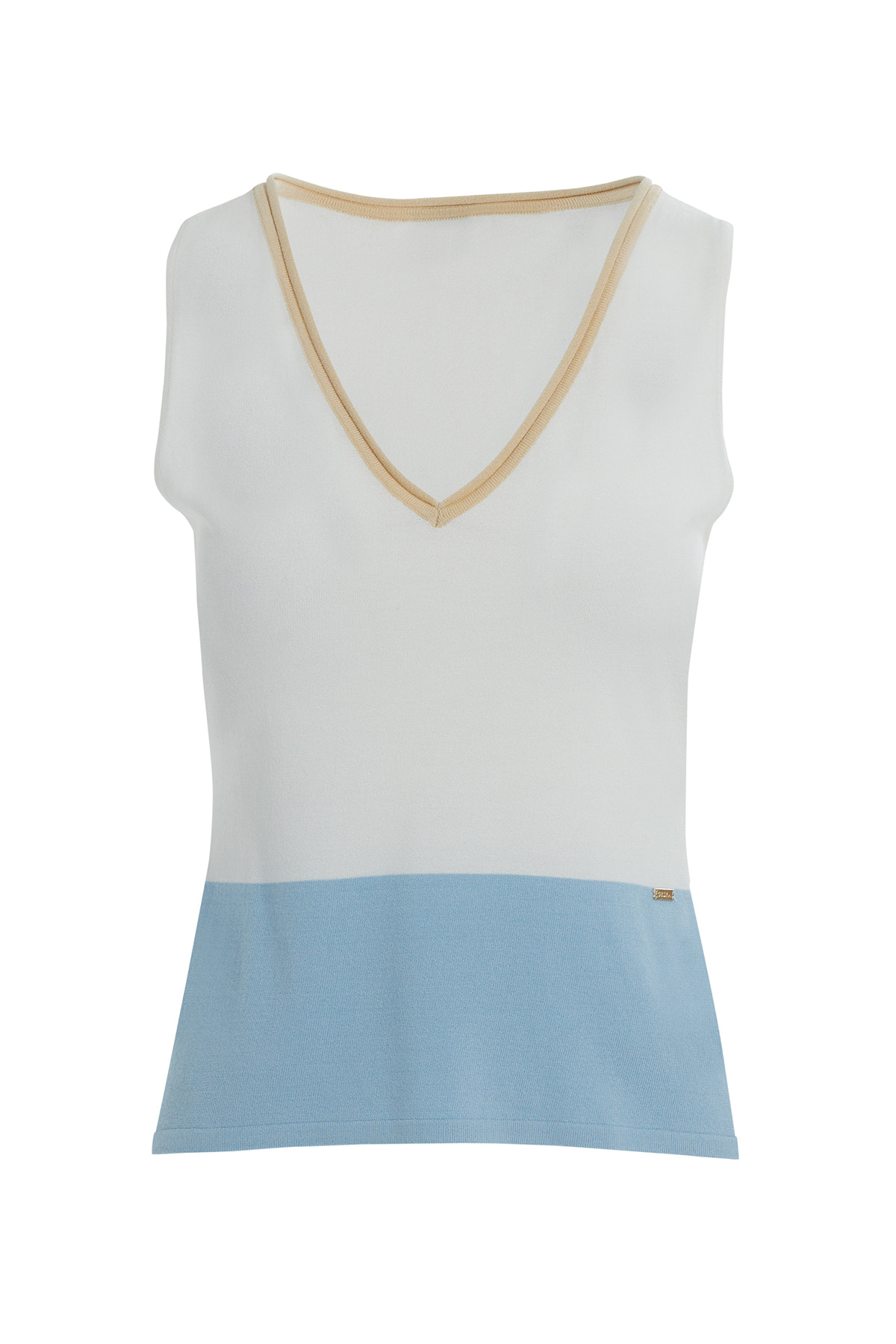 Garni Detaylı Kalın Askı Bluz