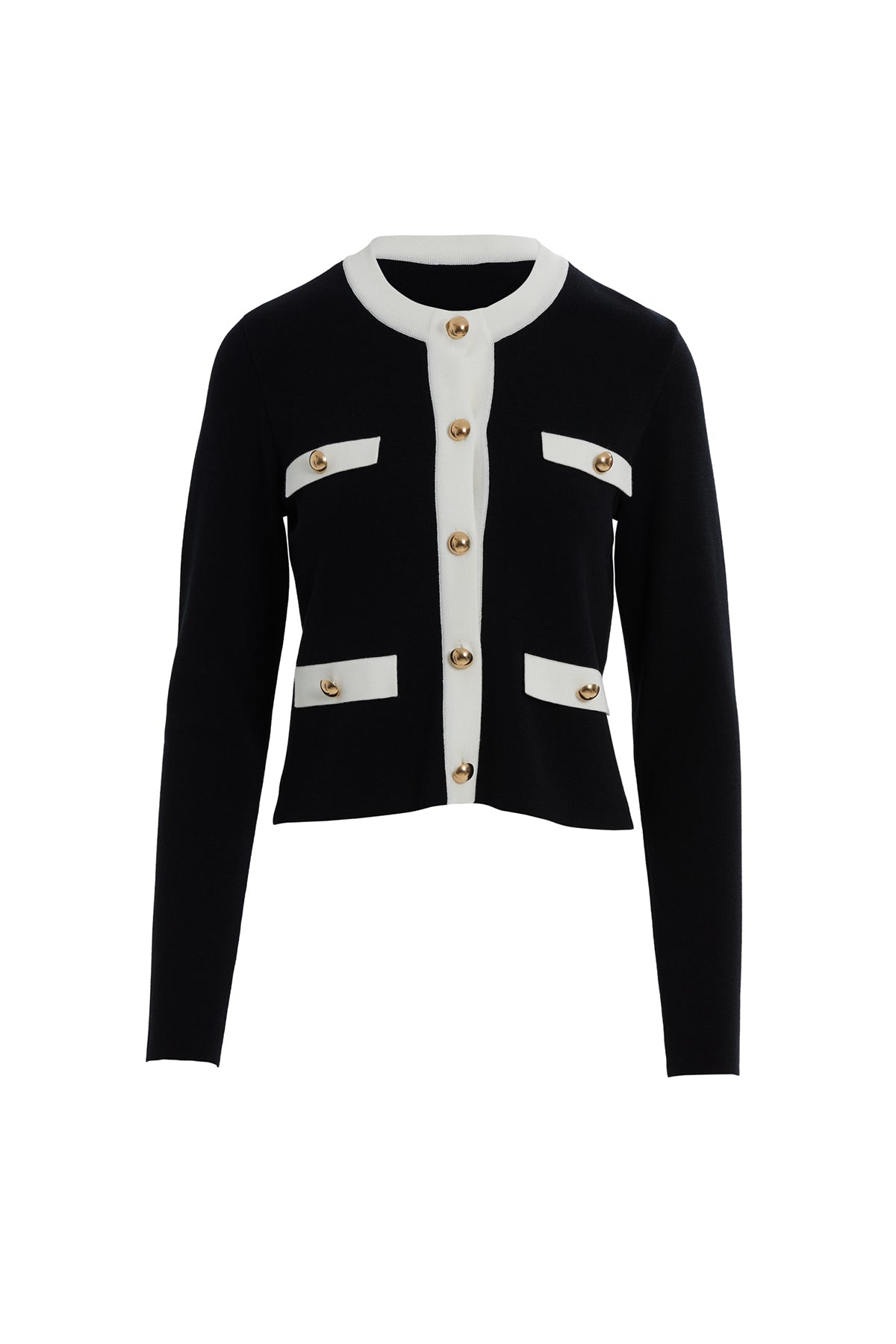 Düğme Detaylı Uzun Kollu Triko Hırka