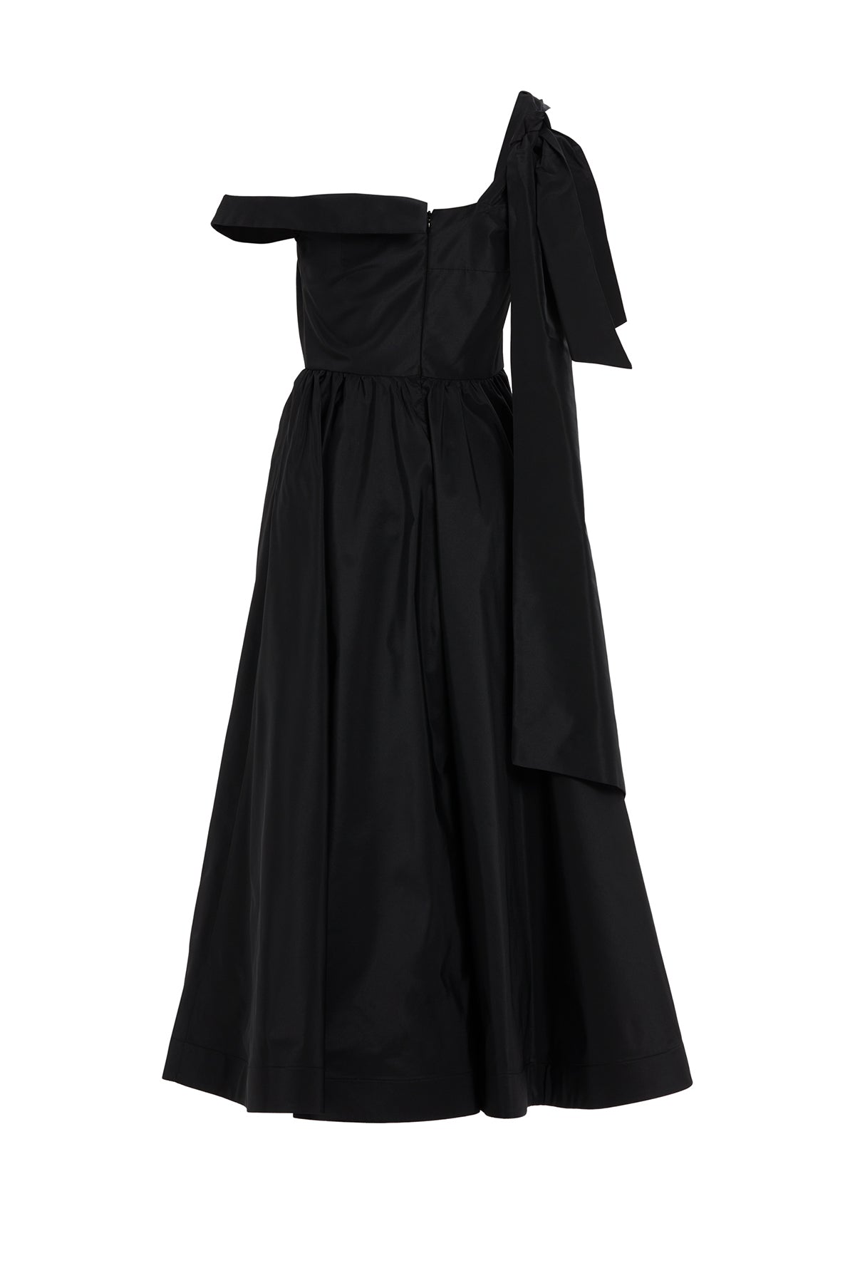 Omuzdan Bağlamalı Pili Detaylı İşlemeli Midi Elbise