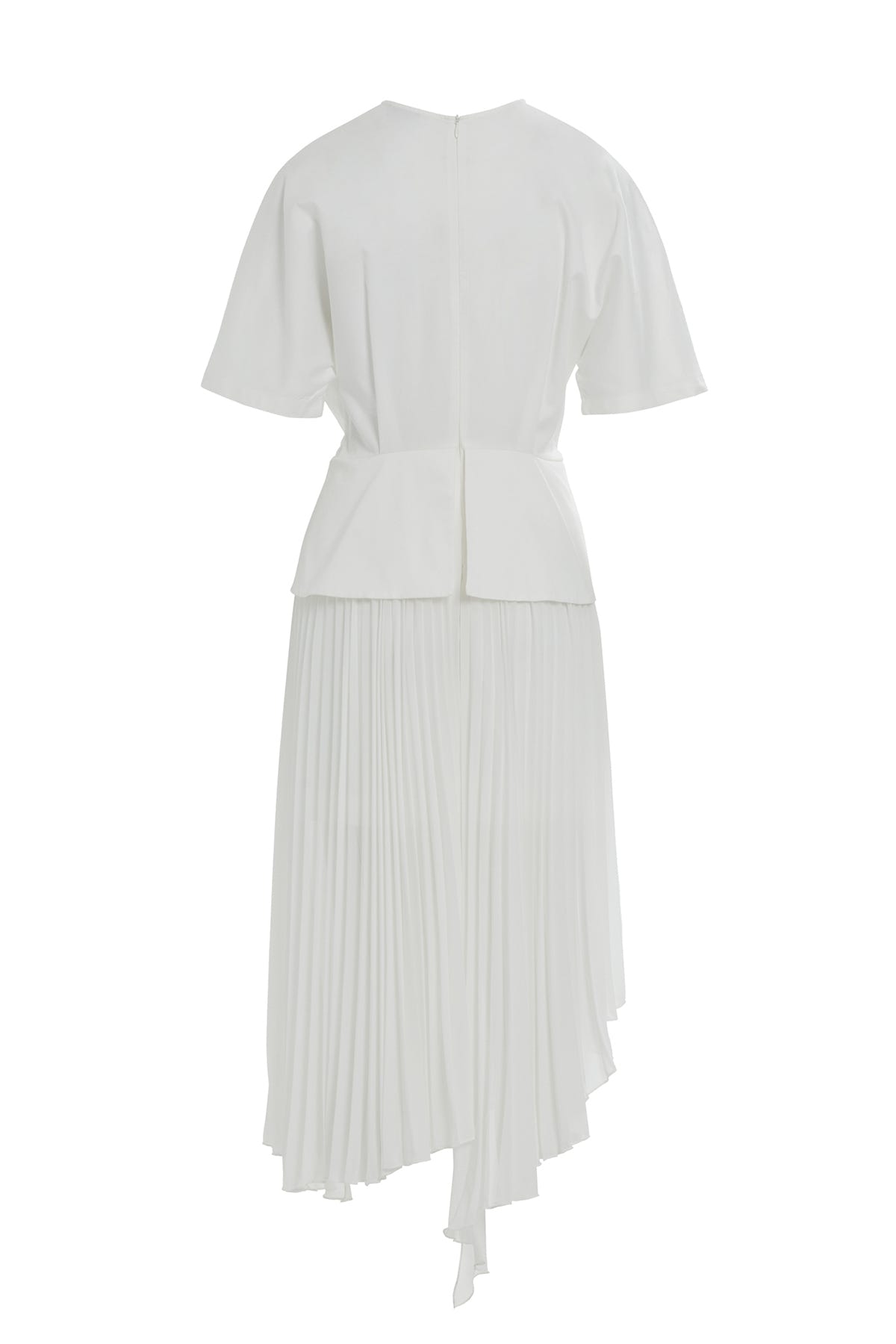 Zincir Detaylı Eteği Piliseli Midi Elbise