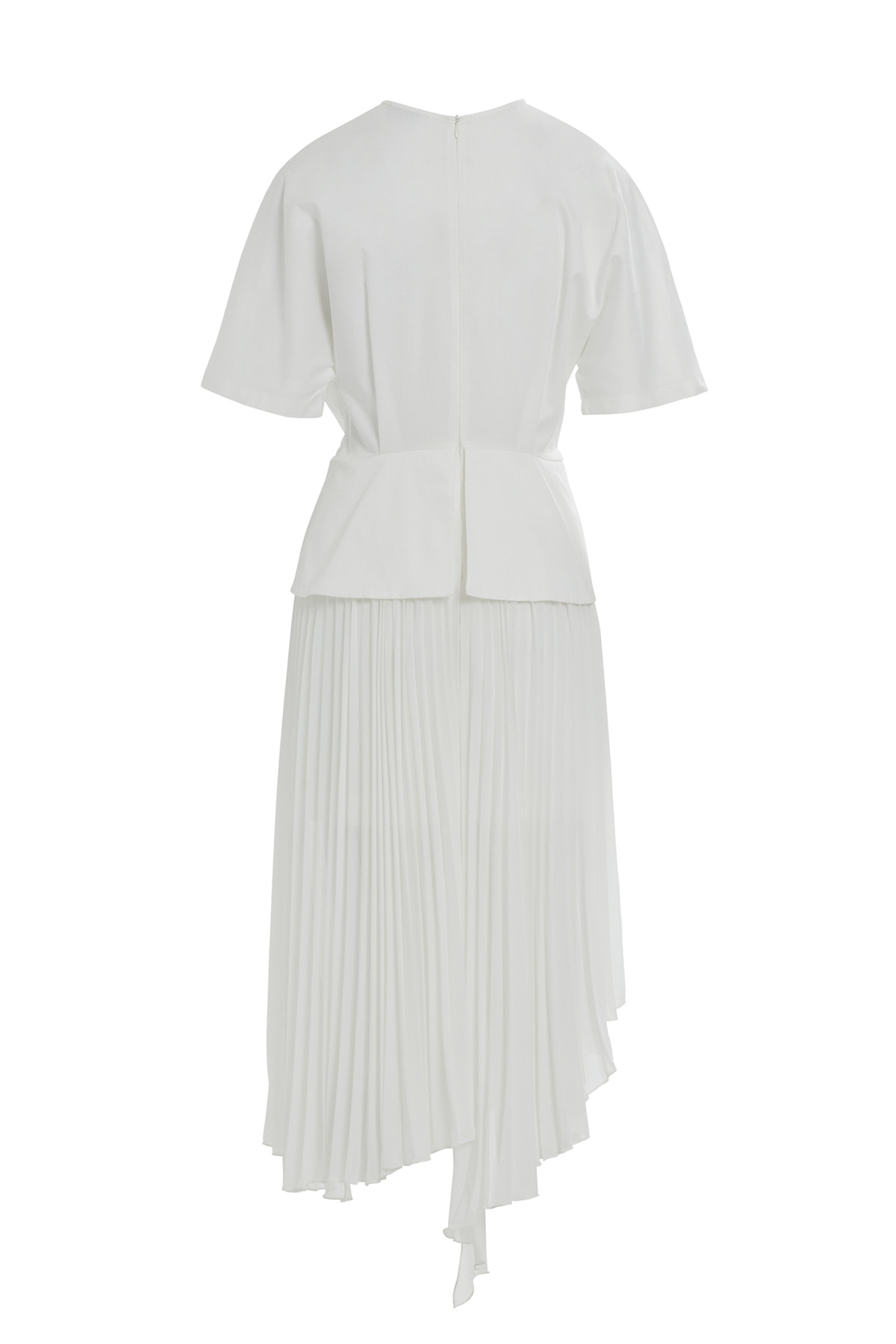 Zincir Detaylı Eteği Piliseli Midi Elbise