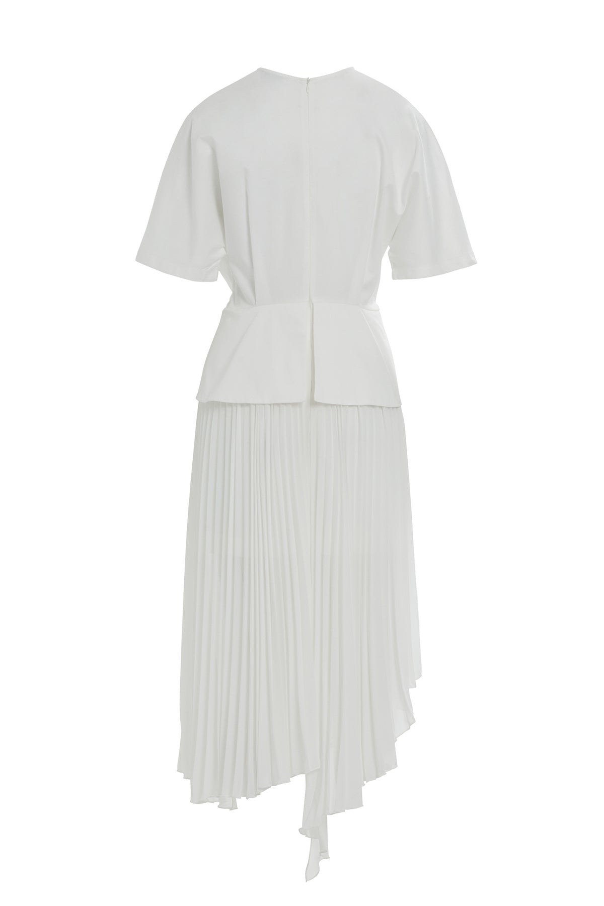 Zincir Detaylı Eteği Piliseli Midi Elbise