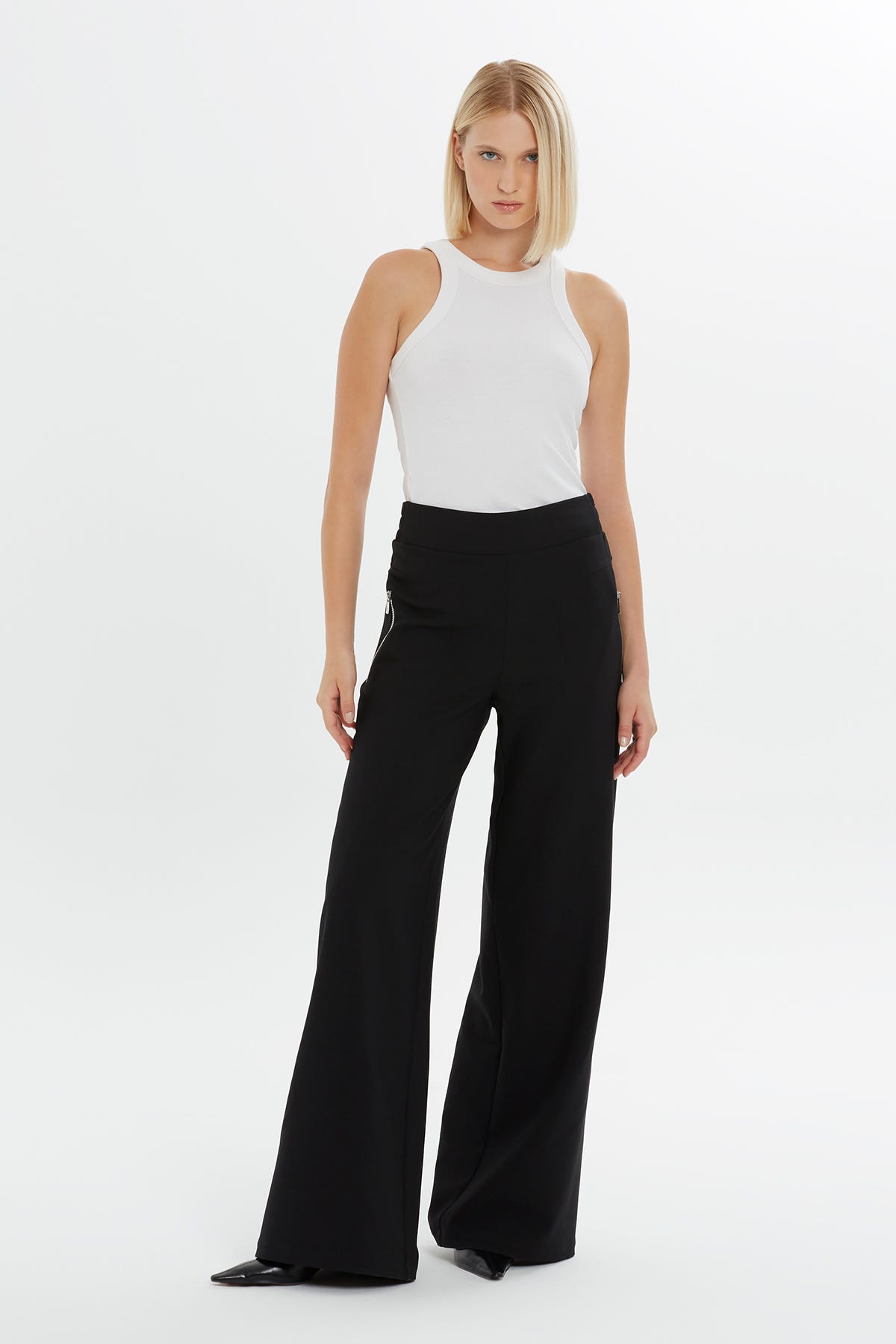 Yüksel Bel Boru Paça Eşofman Altı