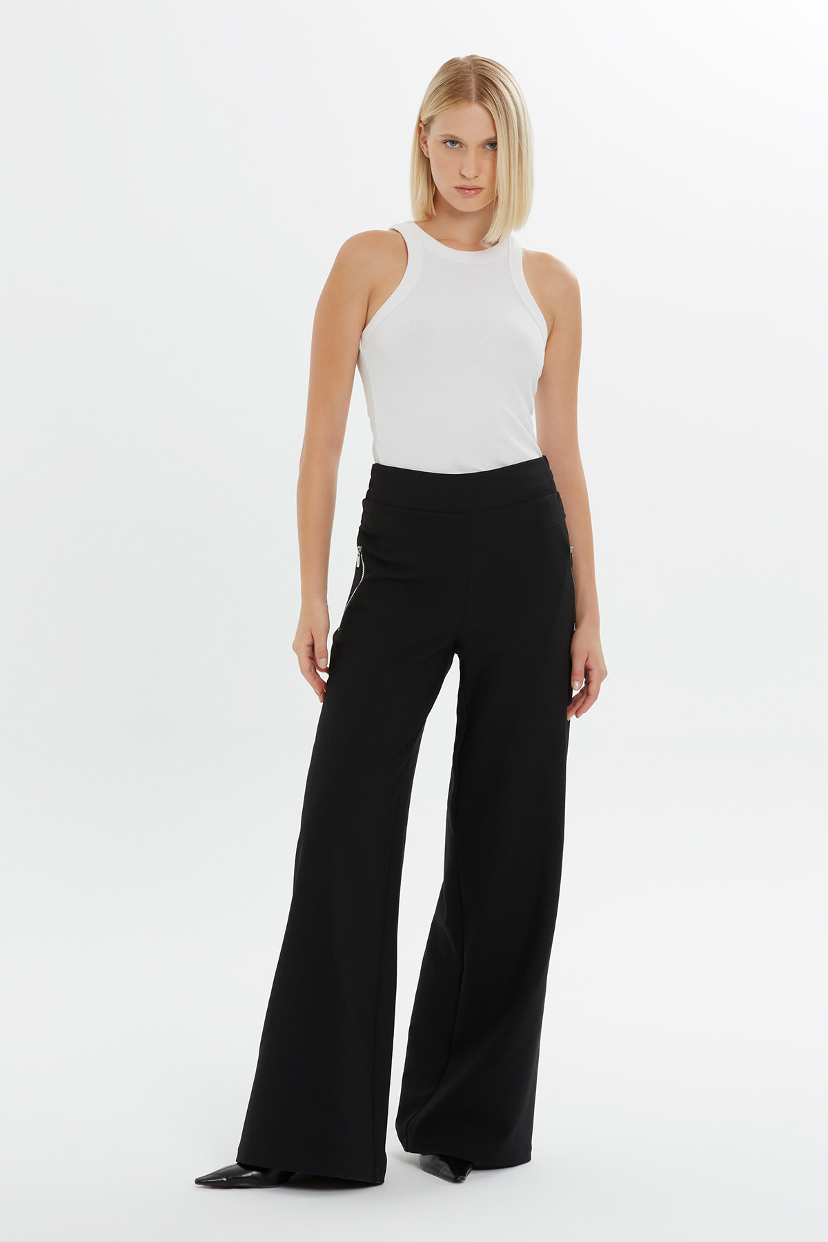 Yüksel Bel Boru Paça Eşofman Altı