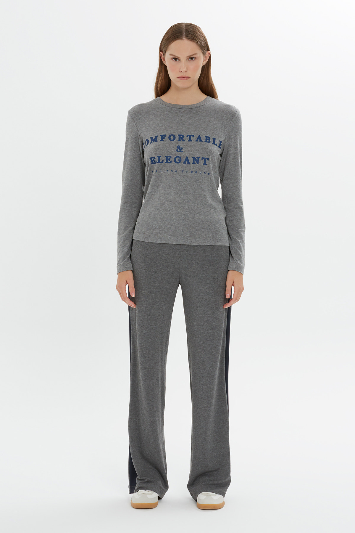 Baskılı Uzun Kollu T-Shirt