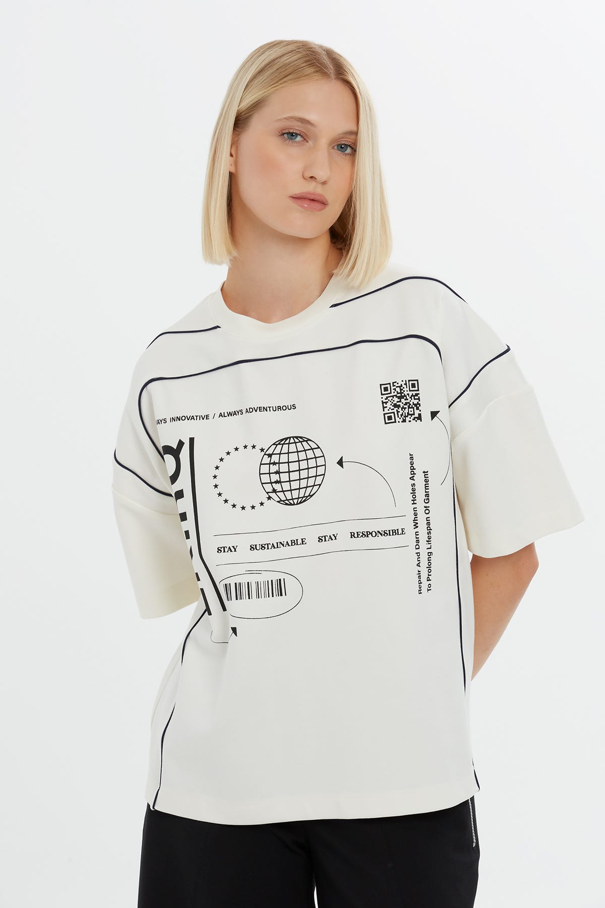 Grafik Baskılı T-shirt