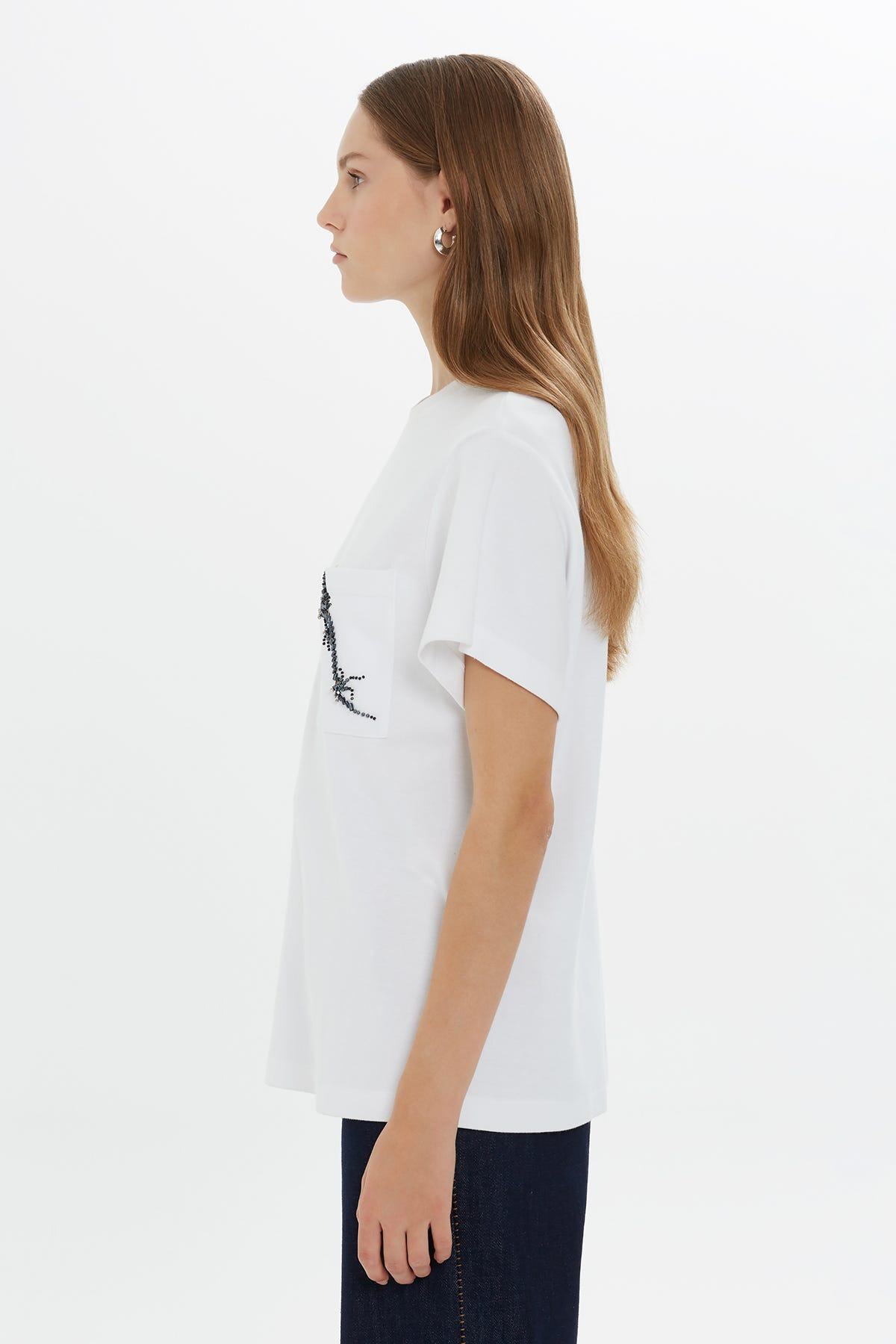 Kısa Kollu Klasik Coton T-shirt