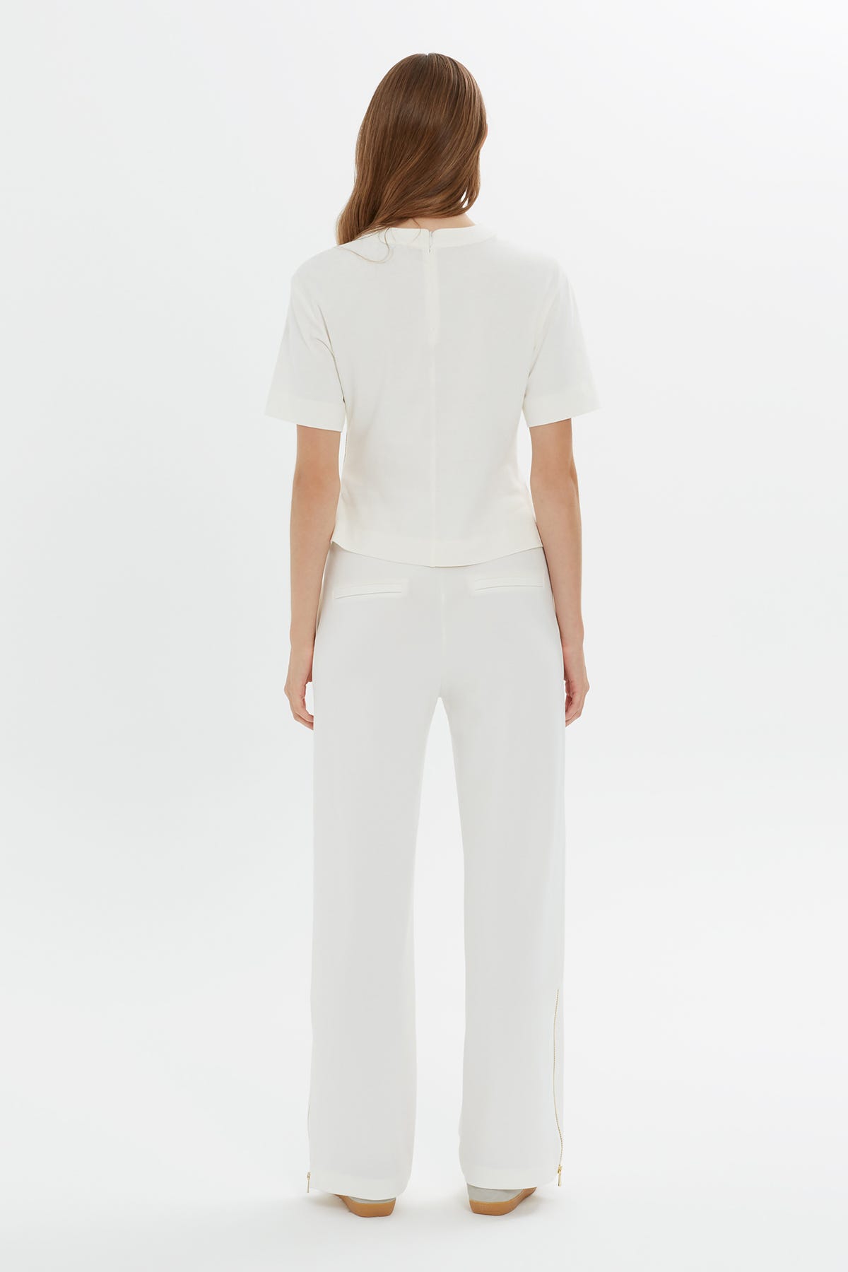 Fermuar Detaylı Kısa Kollu T-shirt