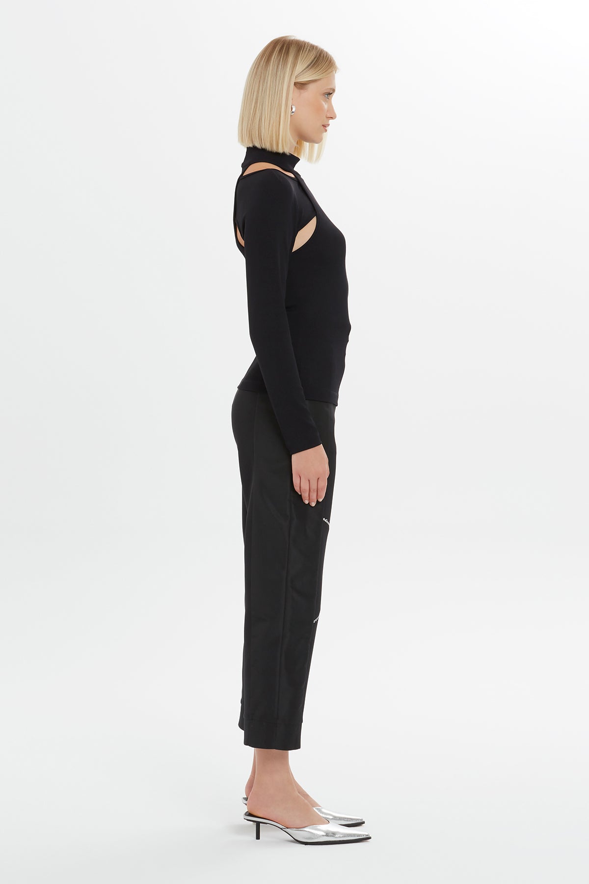 Gül Baskılı Uzun Kollu Bluz