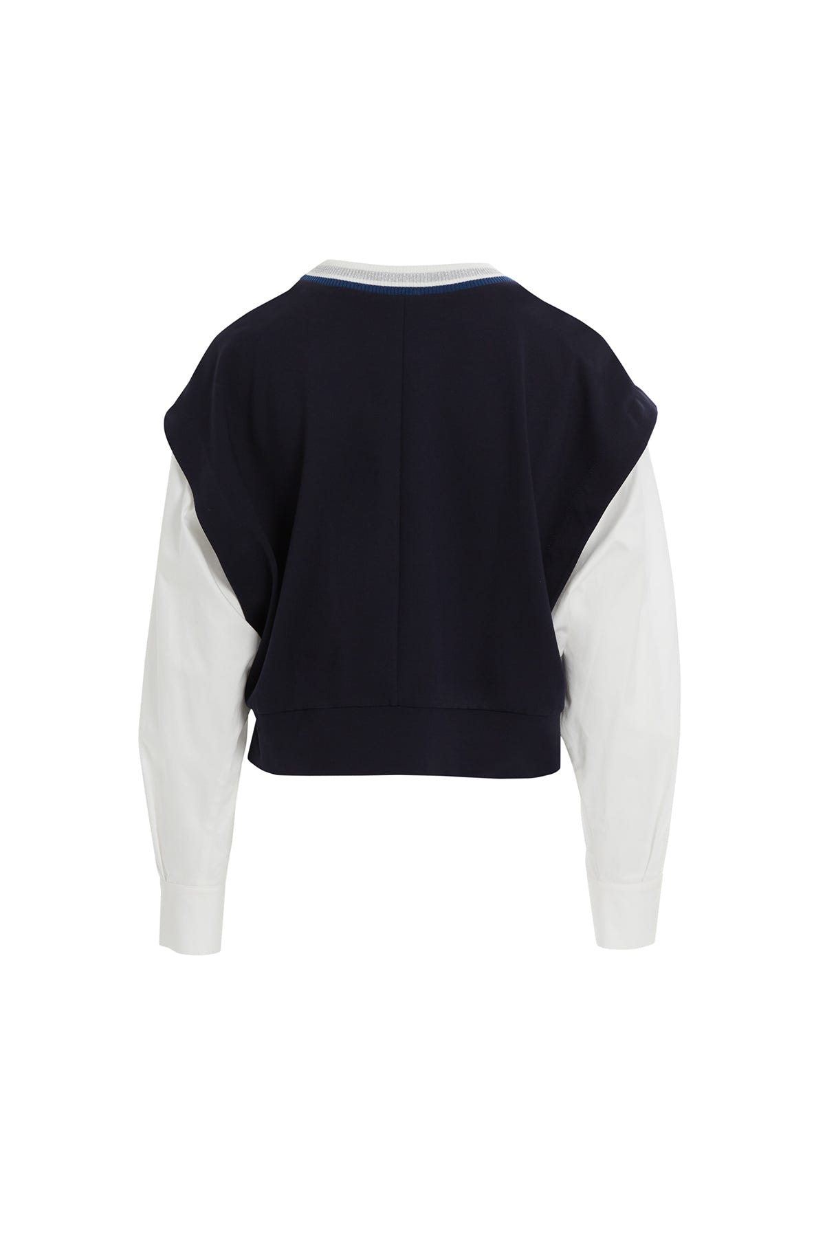 Nakış Detaylı Zincir Dikimli Uzun Kollu Bluz