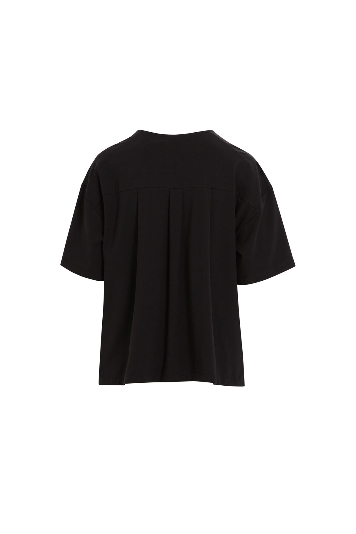 Ön Kısmı Pano Garnili Boncuk İşlemeli Kısa Kollu T-Shirt