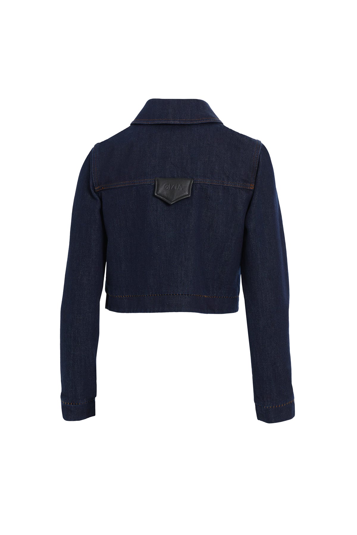 Zımba Detaylı Kısa Kot Ceket