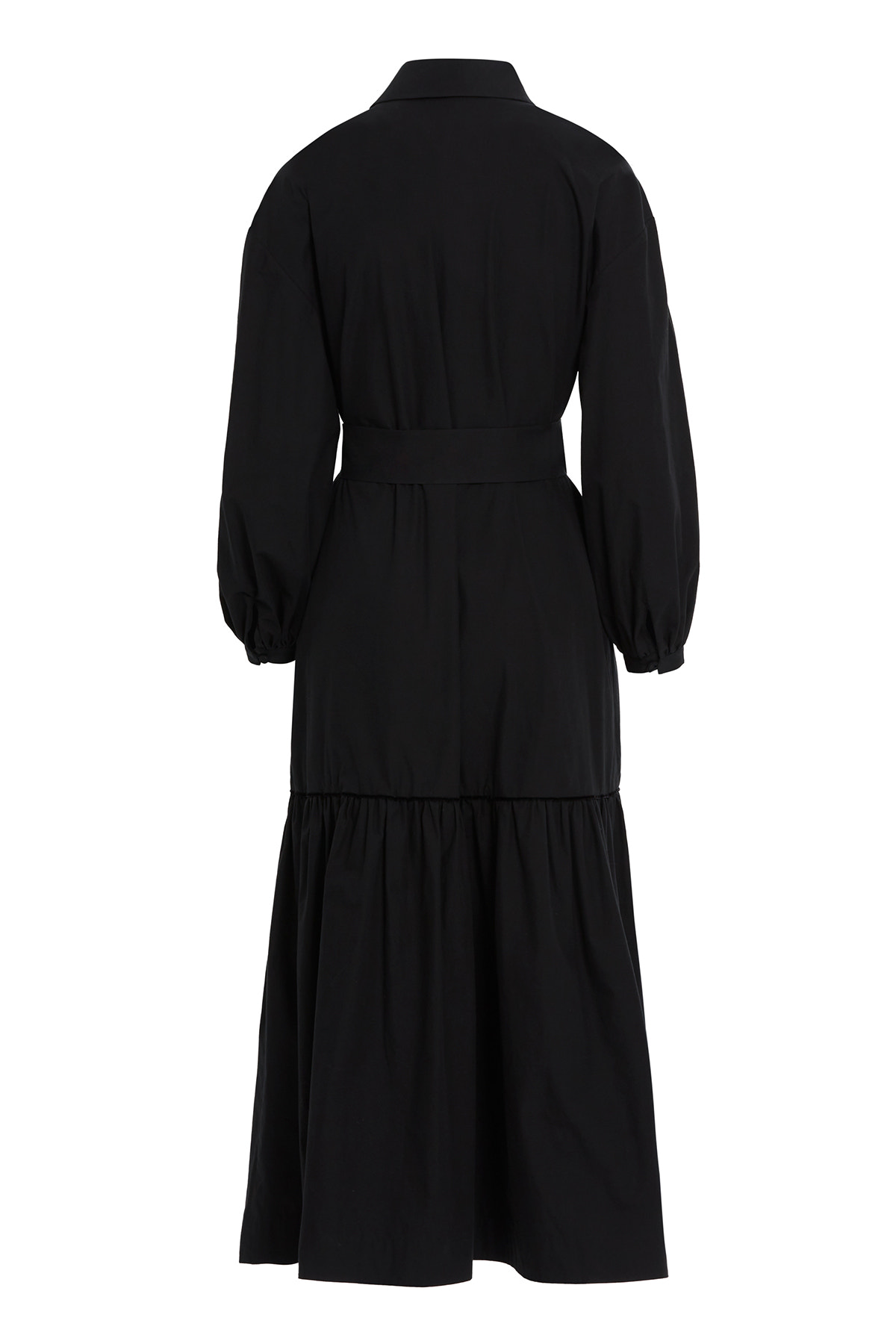 Fiyonk Ve Şerit Detaylı Maxi Astarsız Elbise