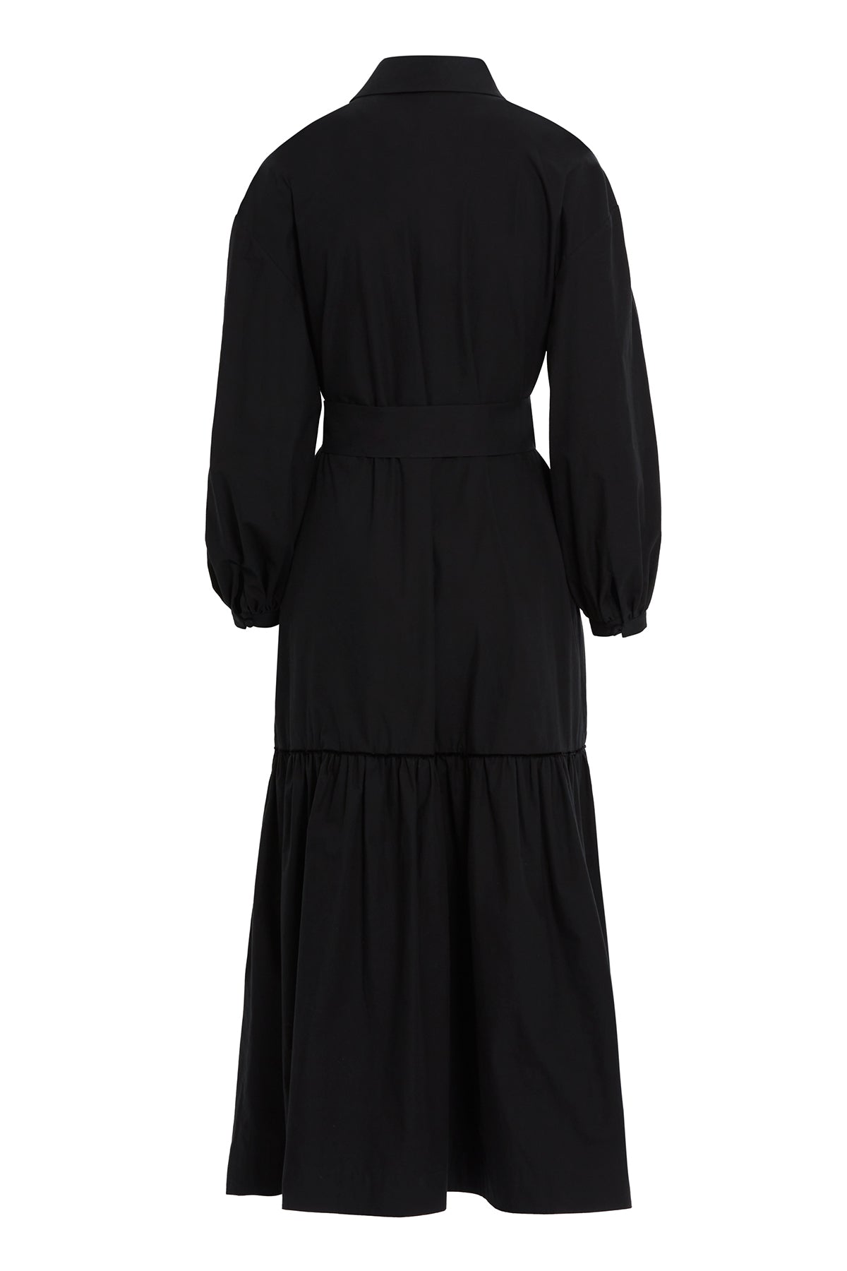 Fiyonk Ve Şerit Detaylı Maxi Astarsız Elbise