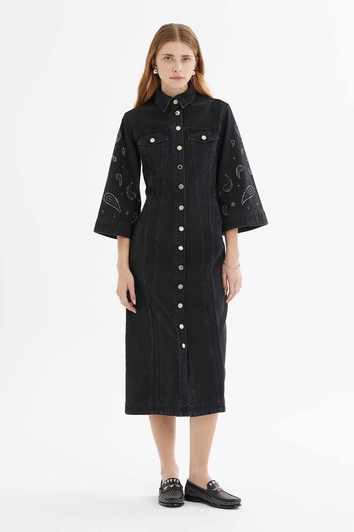 Truvakar Kollu Midi Boy Denim Elbise