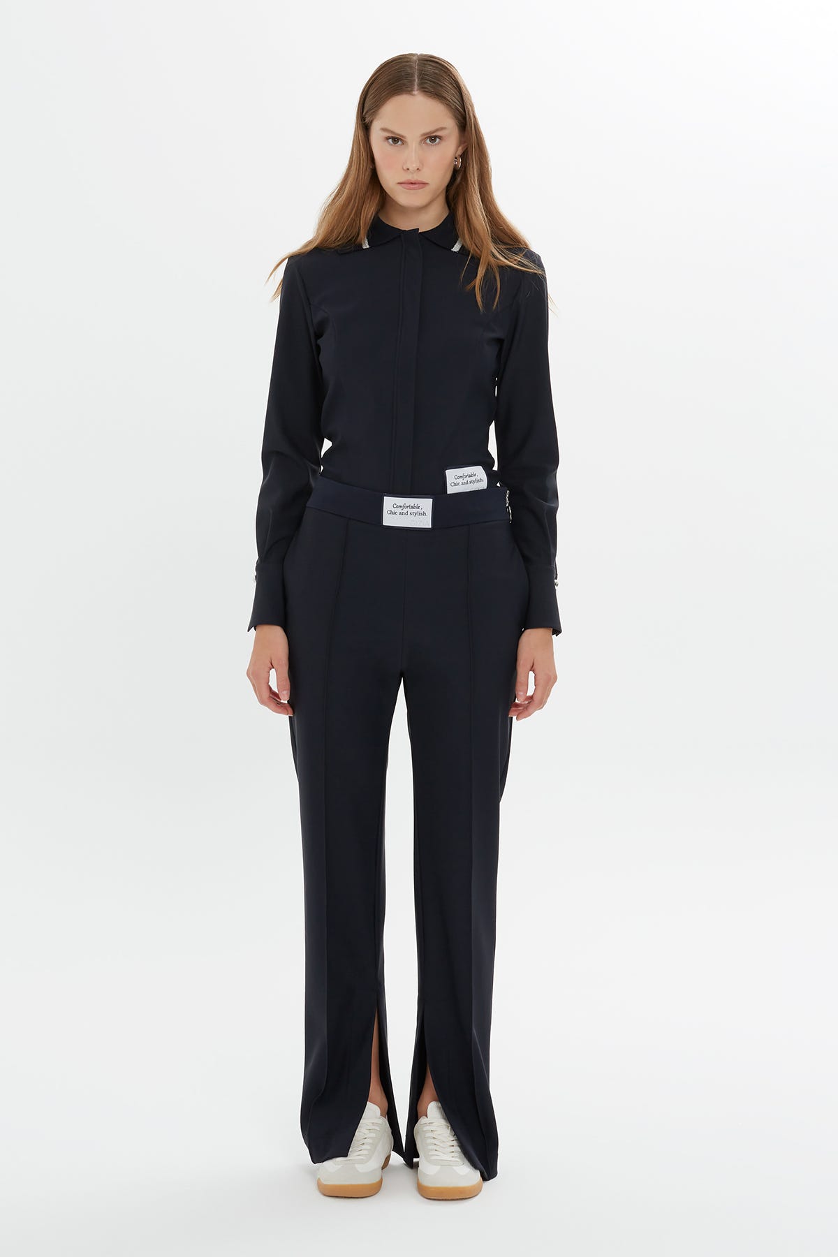 Yan Yırtmaç Detaylı Rahat Eşofman