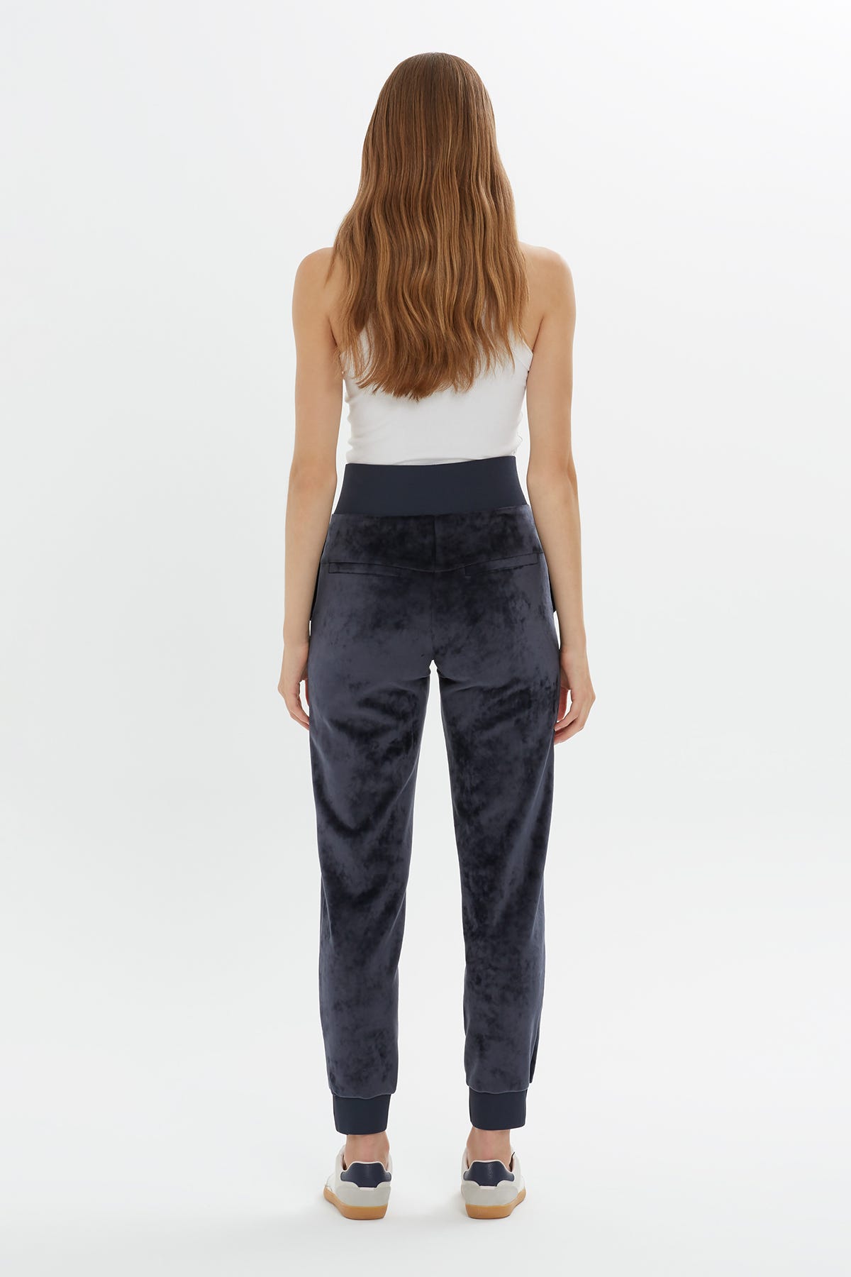 Koyu Kadife Eşofman Altı