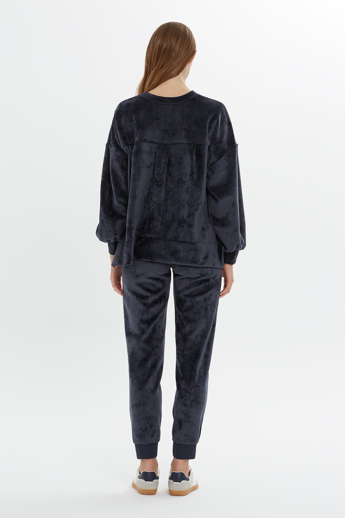 Termal Baskılı Kadife Sweatshirt