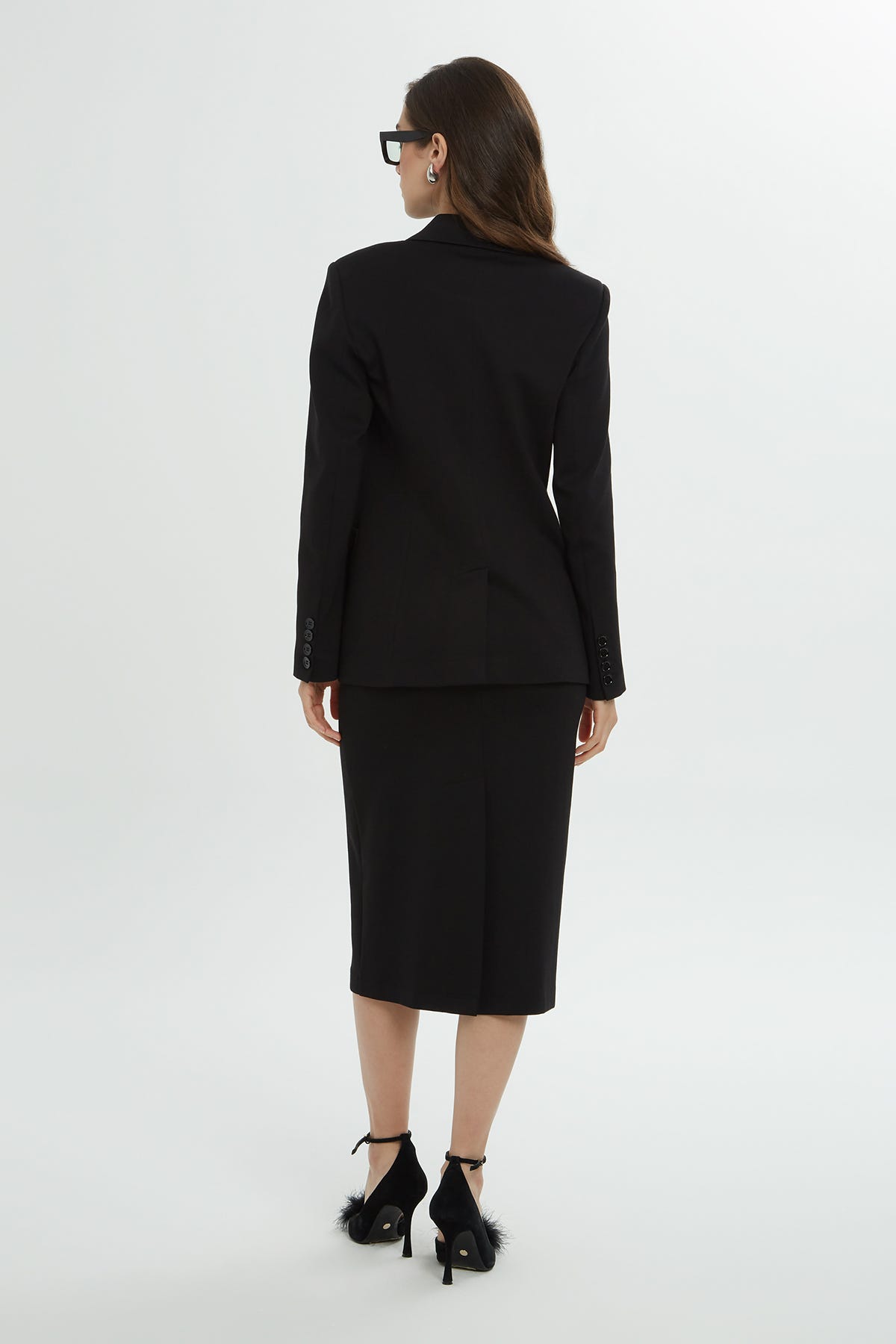 Ceket Ve Kalem Elbise Takım