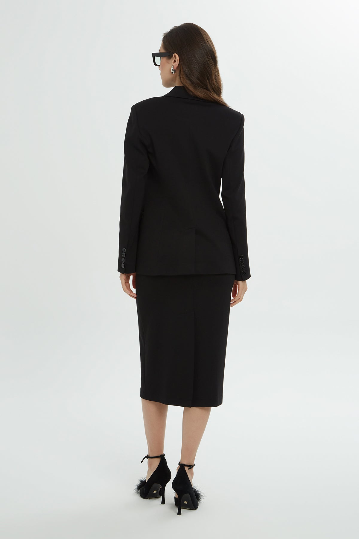 Ceket Ve Kalem Elbise Takım