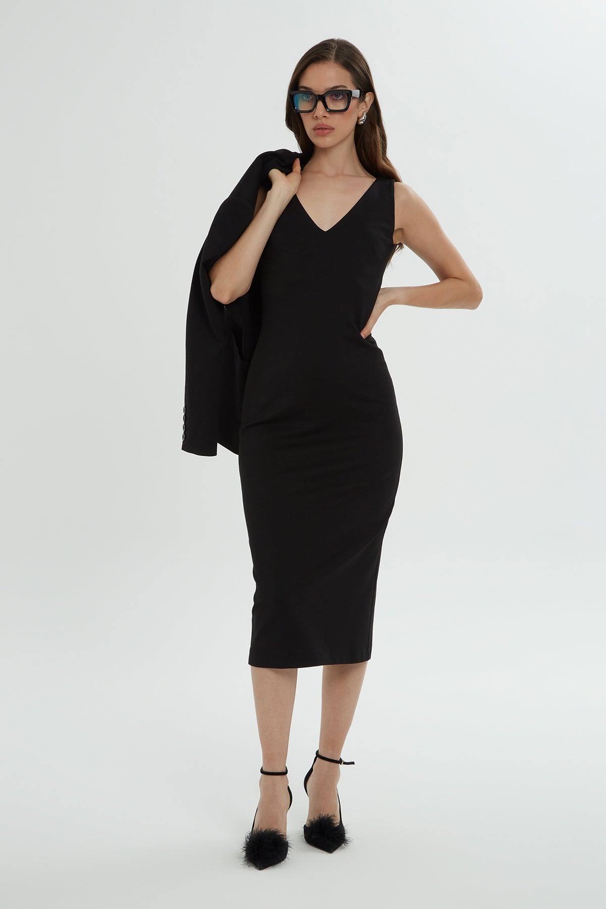 Ceket Ve Kalem Elbise Takım