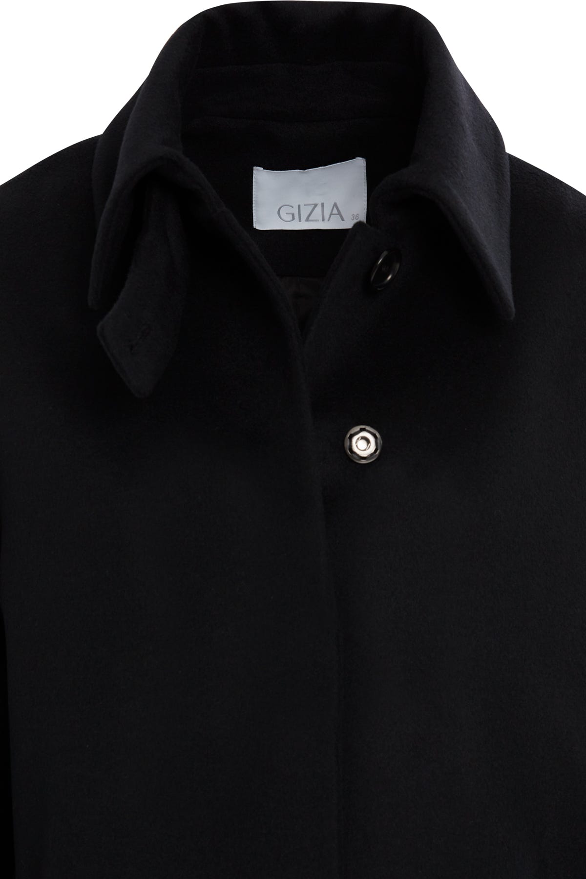 Ceket Yakalı Astarlı Klasik Kaşmir Kaban