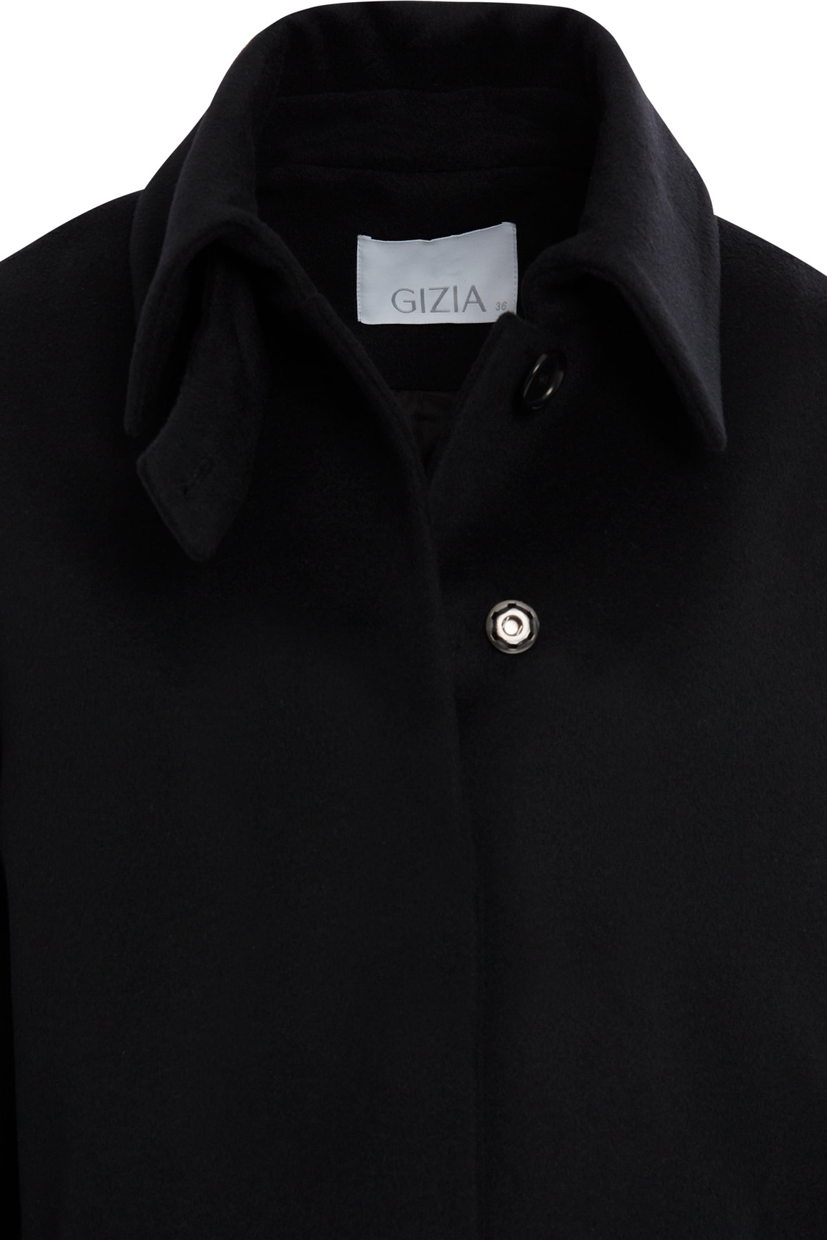 Ceket Yakalı Astarlı Klasik Kaşmir Kaban