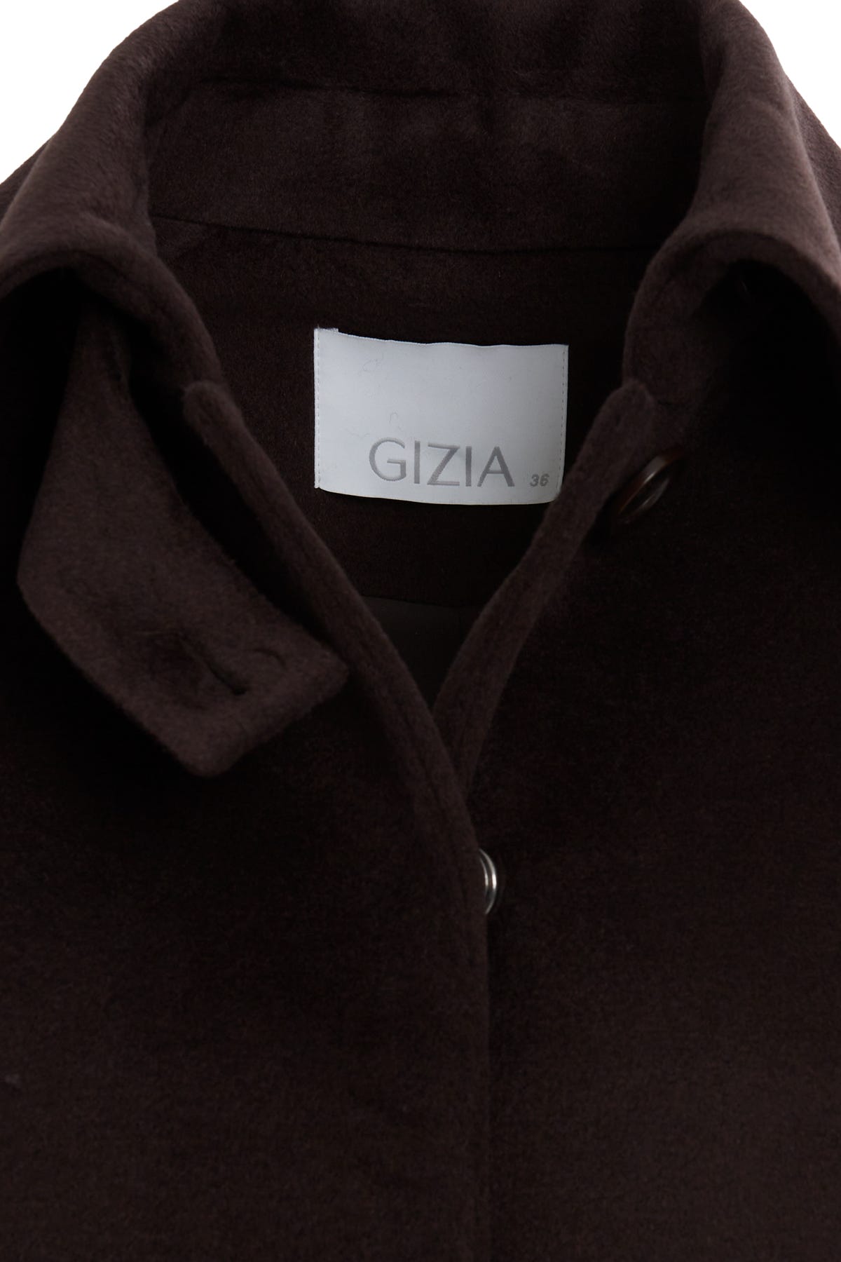 Ceket Yakalı Astarlı Klasik Kaşmir Kaban