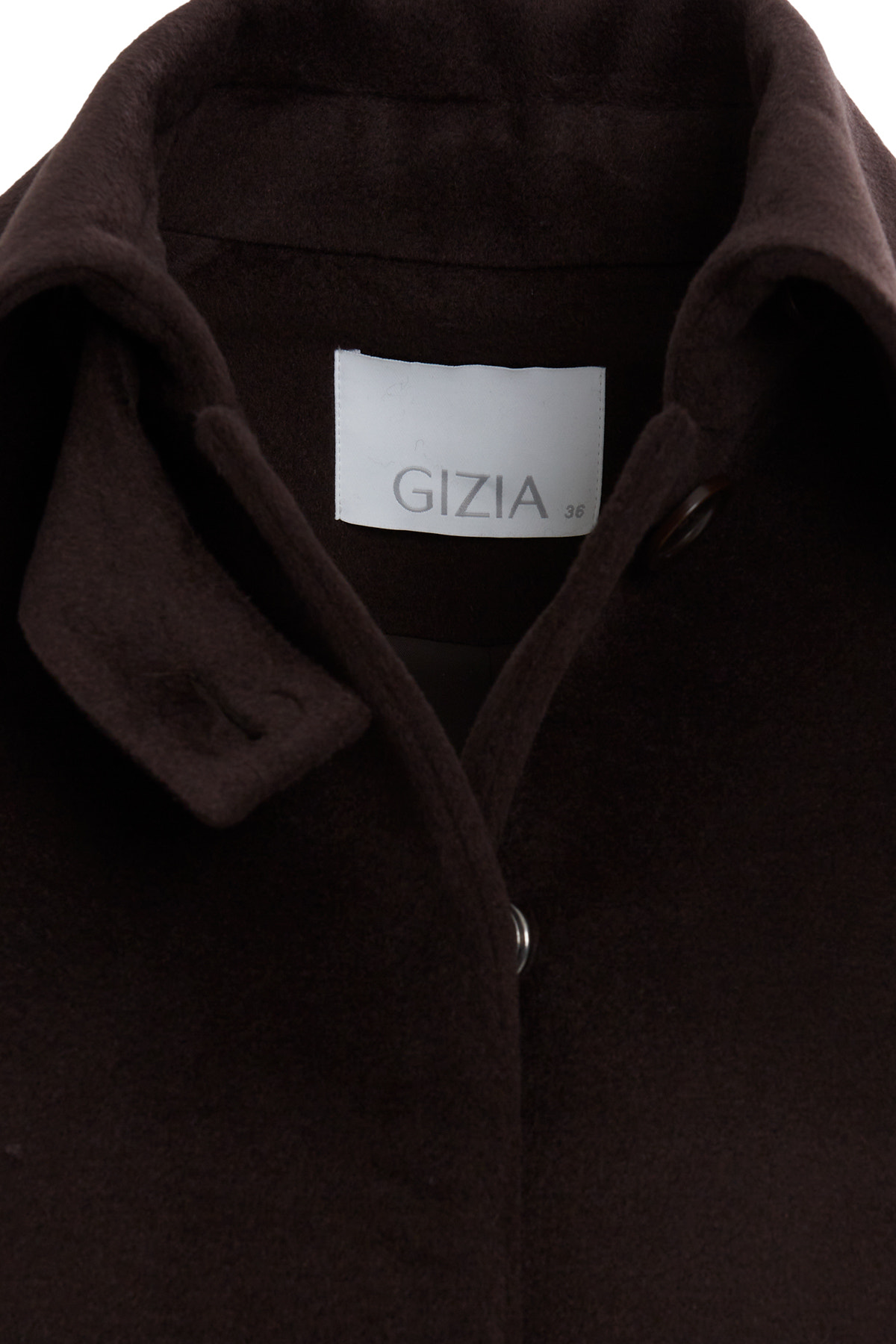 Ceket Yakalı Astarlı Klasik Kaşmir Kaban