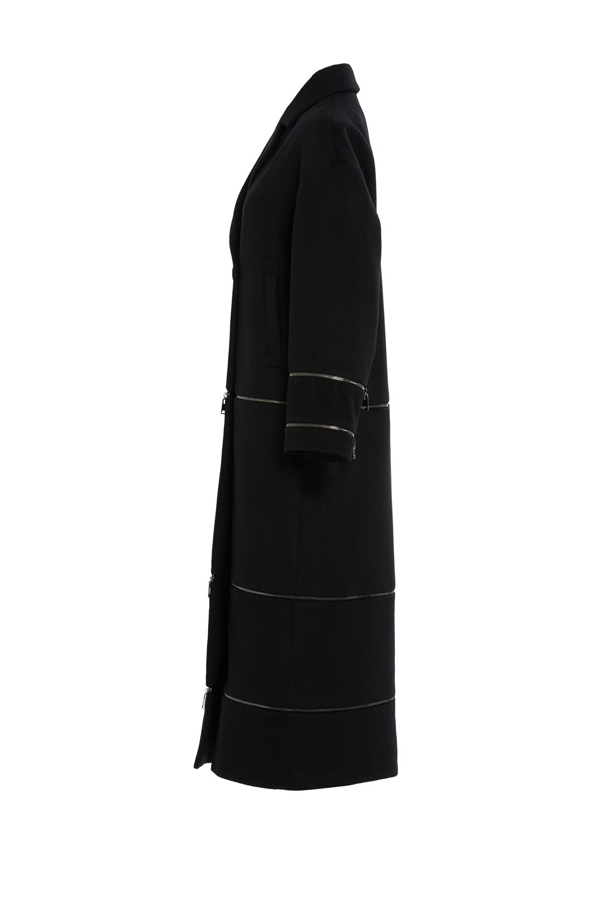 Üç Ayrı Boy Opsiyonlu Uzun Kaşmir Açık Kaban