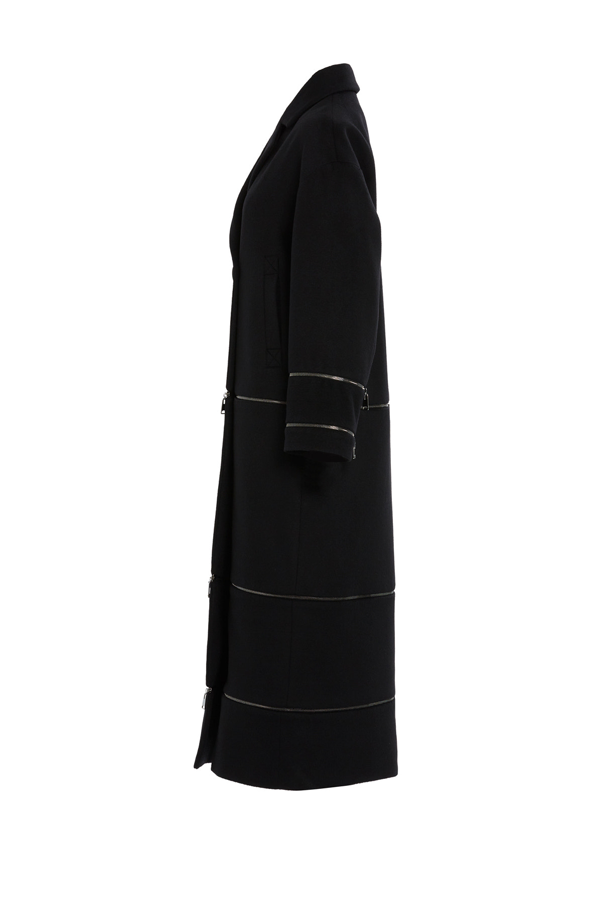 Üç Ayrı Boy Opsiyonlu Uzun Kaşmir Açık Kaban