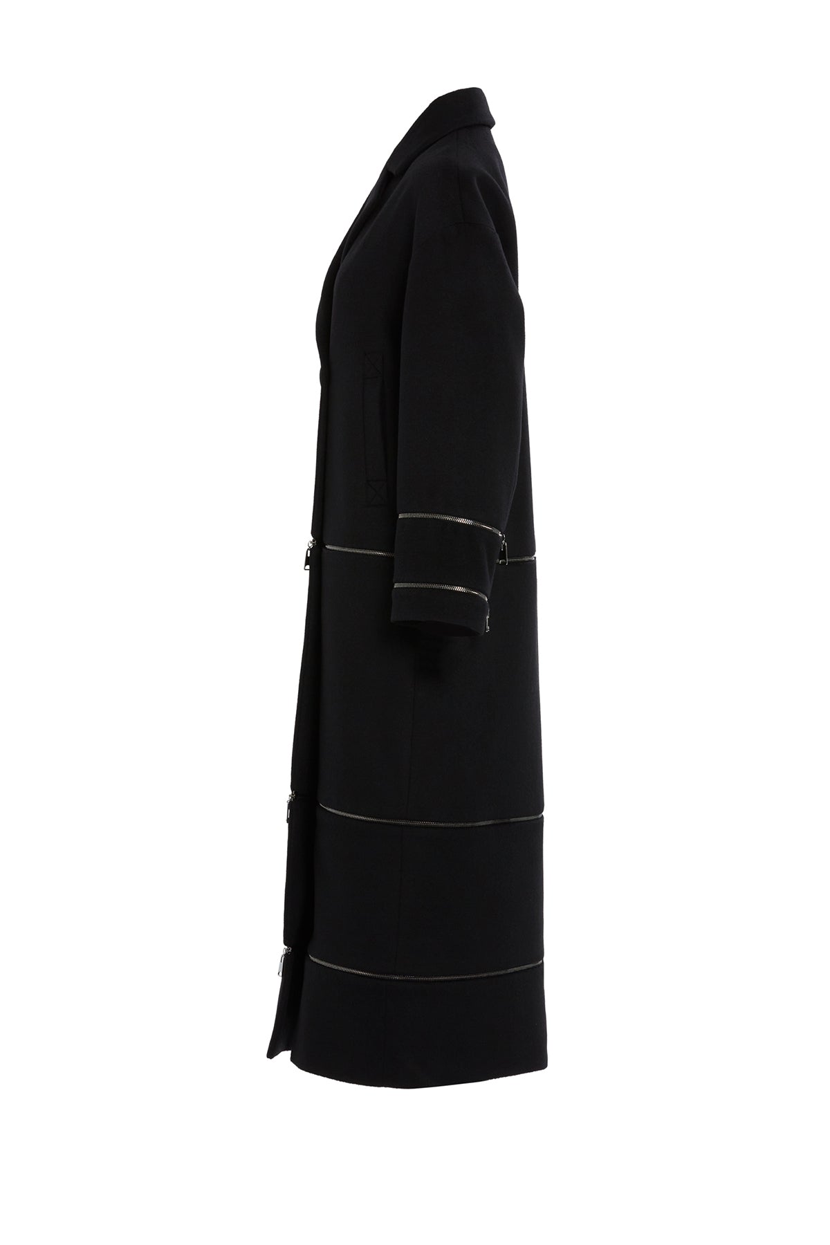 Üç Ayrı Boy Opsiyonlu Uzun Kaşmir Açık Kaban